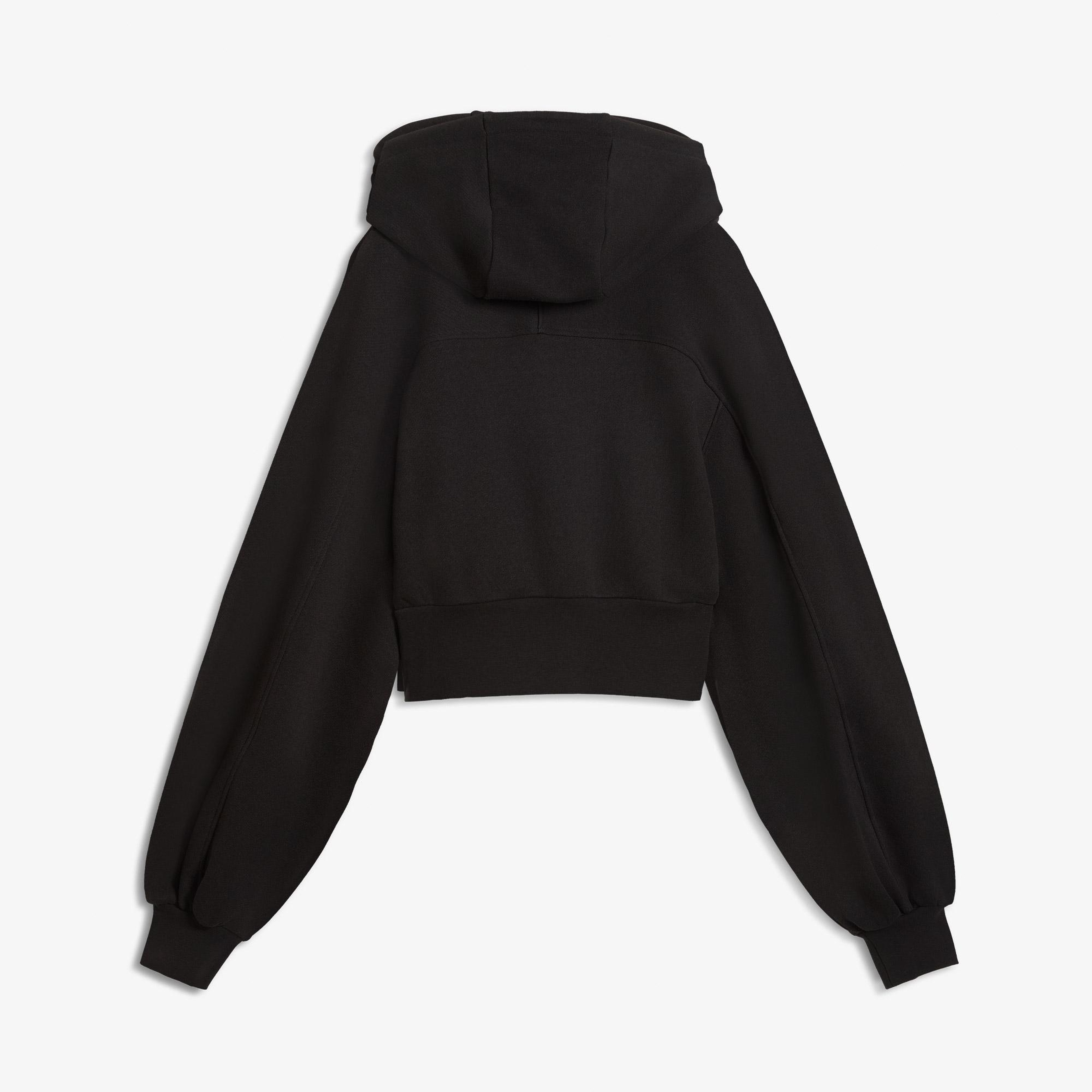Puma Essential Cropped Kadın Siyah Sweatshirt