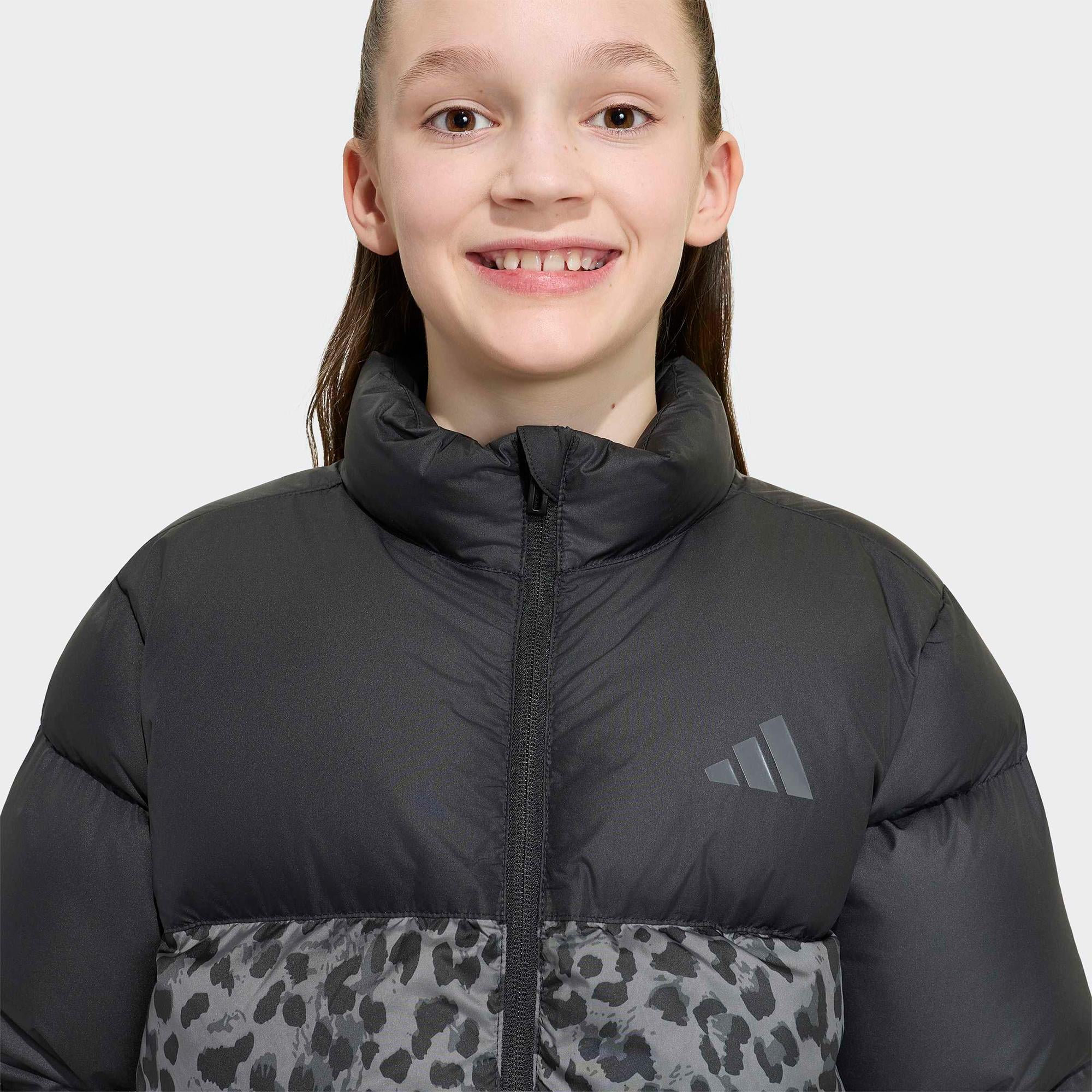 adidas Jg Sd All Over Print Çocuk Siyah Ceket