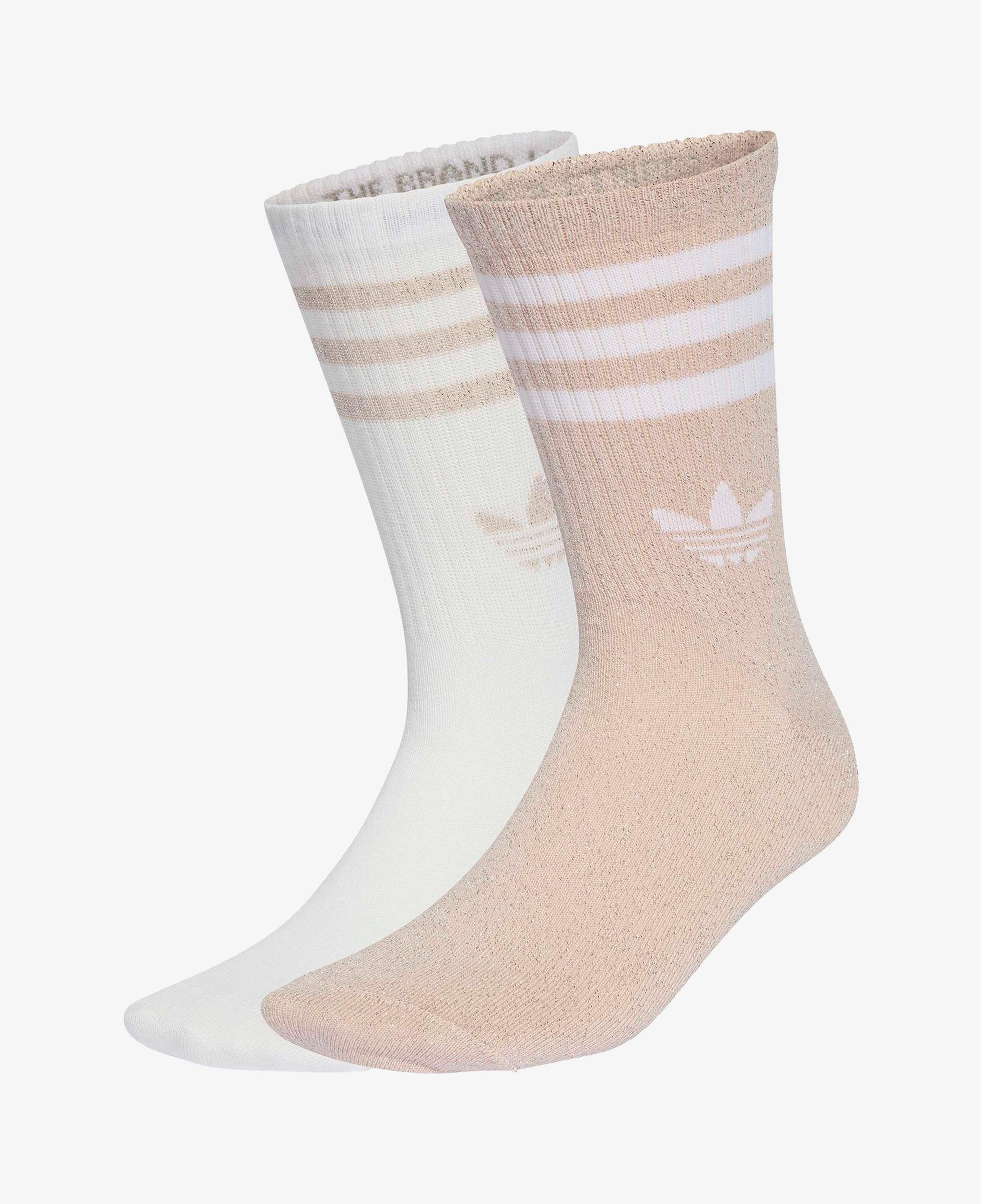 adidas 3S Glitter Crew Unisex Pembe 2'li Çorap