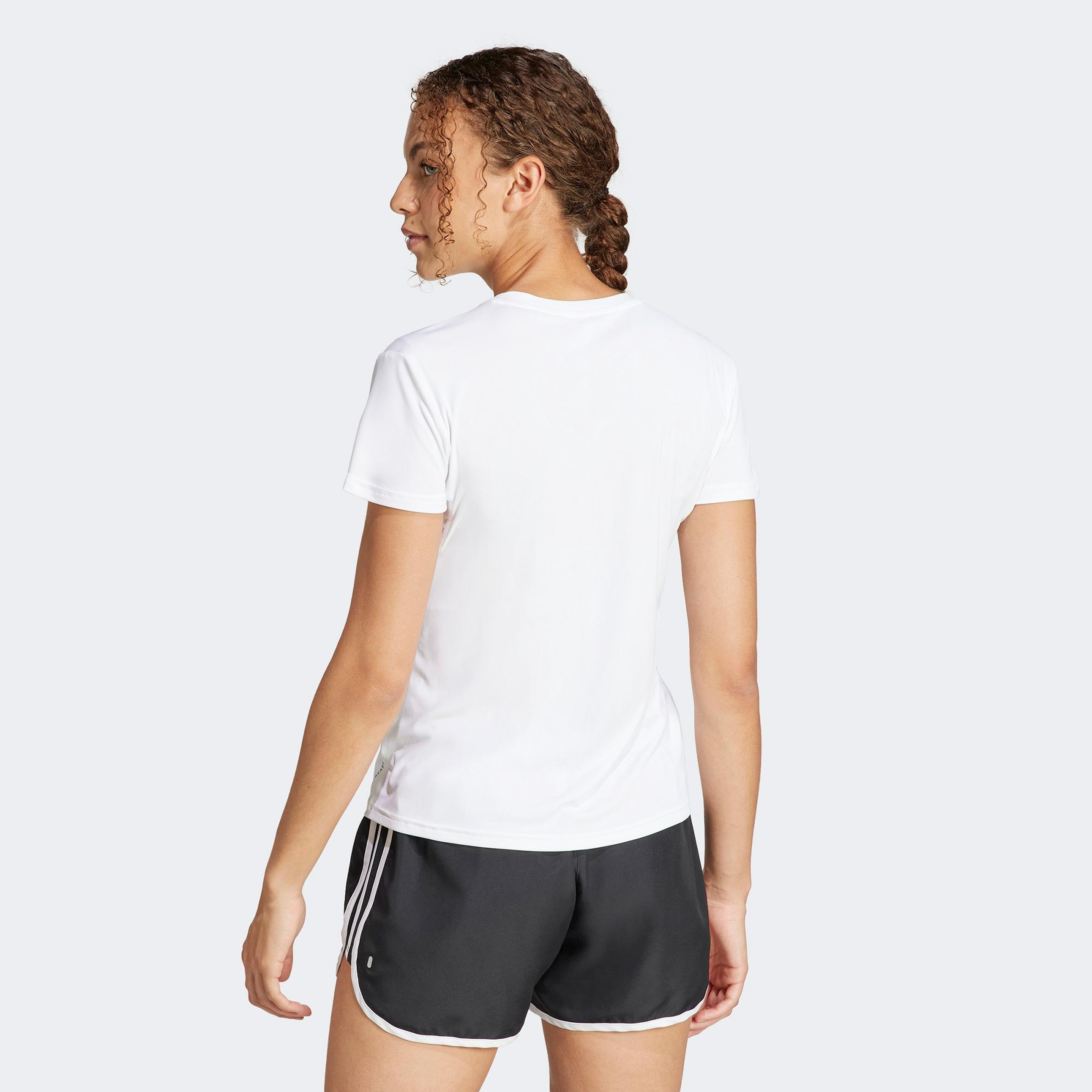 adidas Adizero Essentials Kadın Beyaz T-Shirt