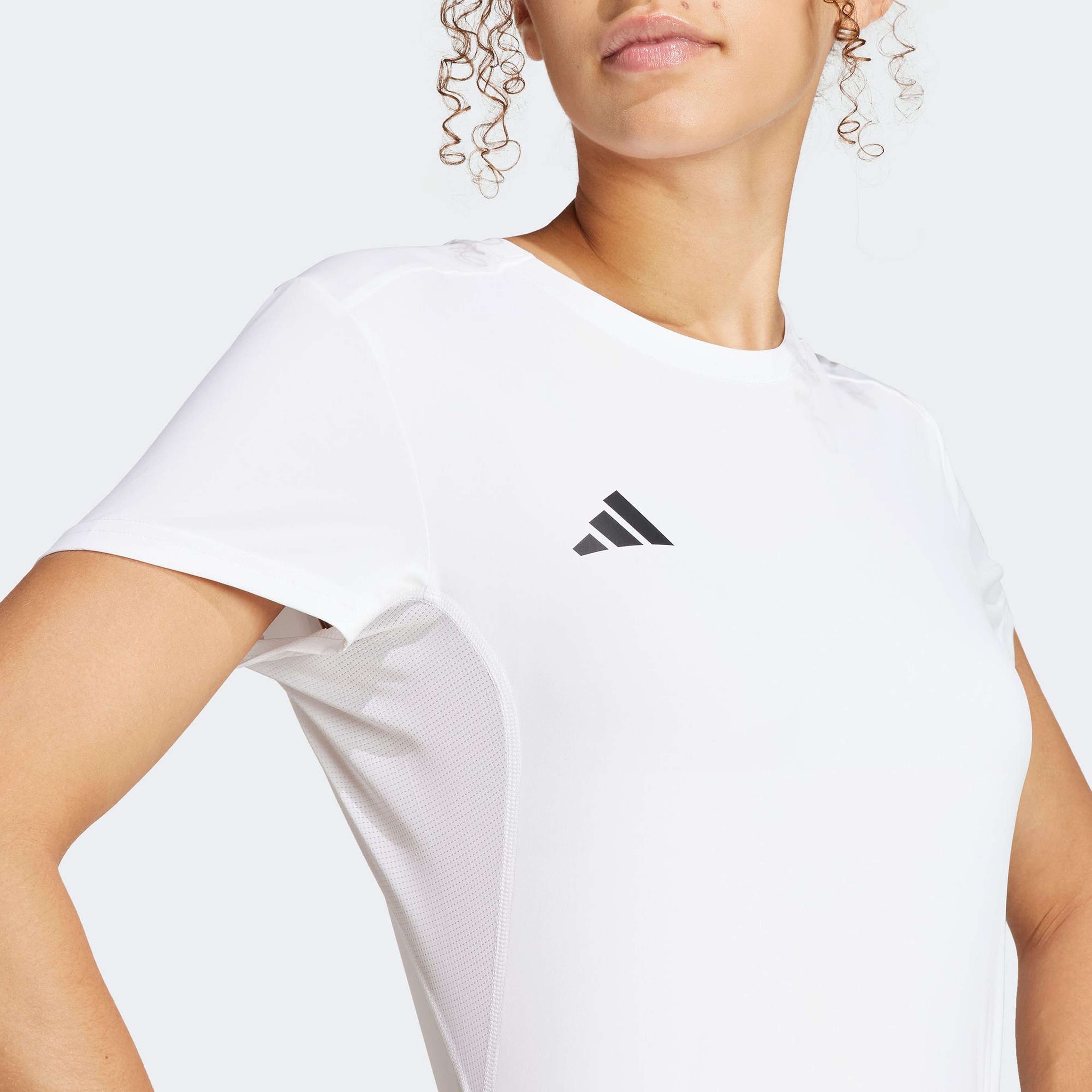 adidas Adizero Essentials Kadın Beyaz T-Shirt