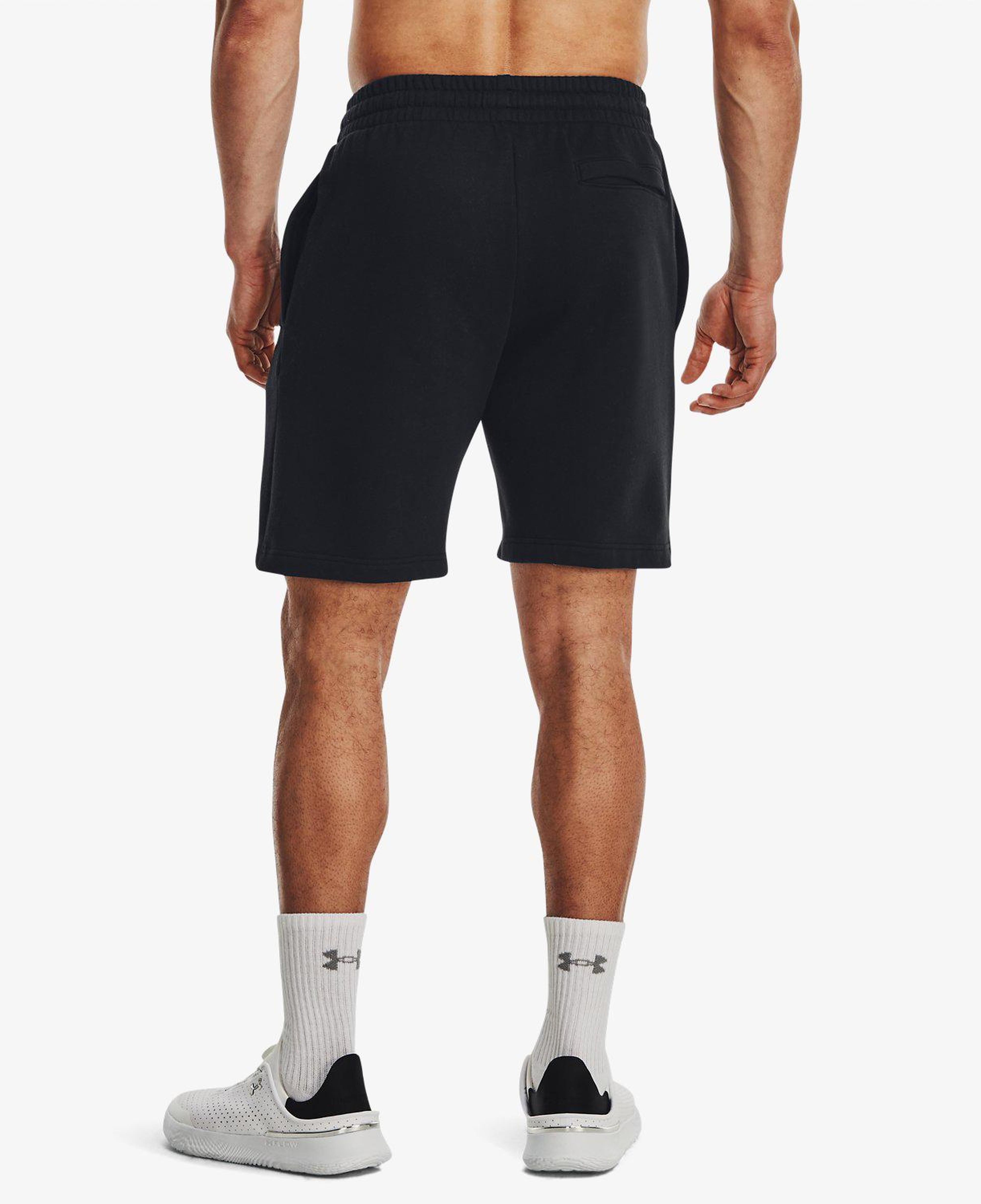 Under Armour Rival Fleece Erkek Siyah Antrenman Şortu