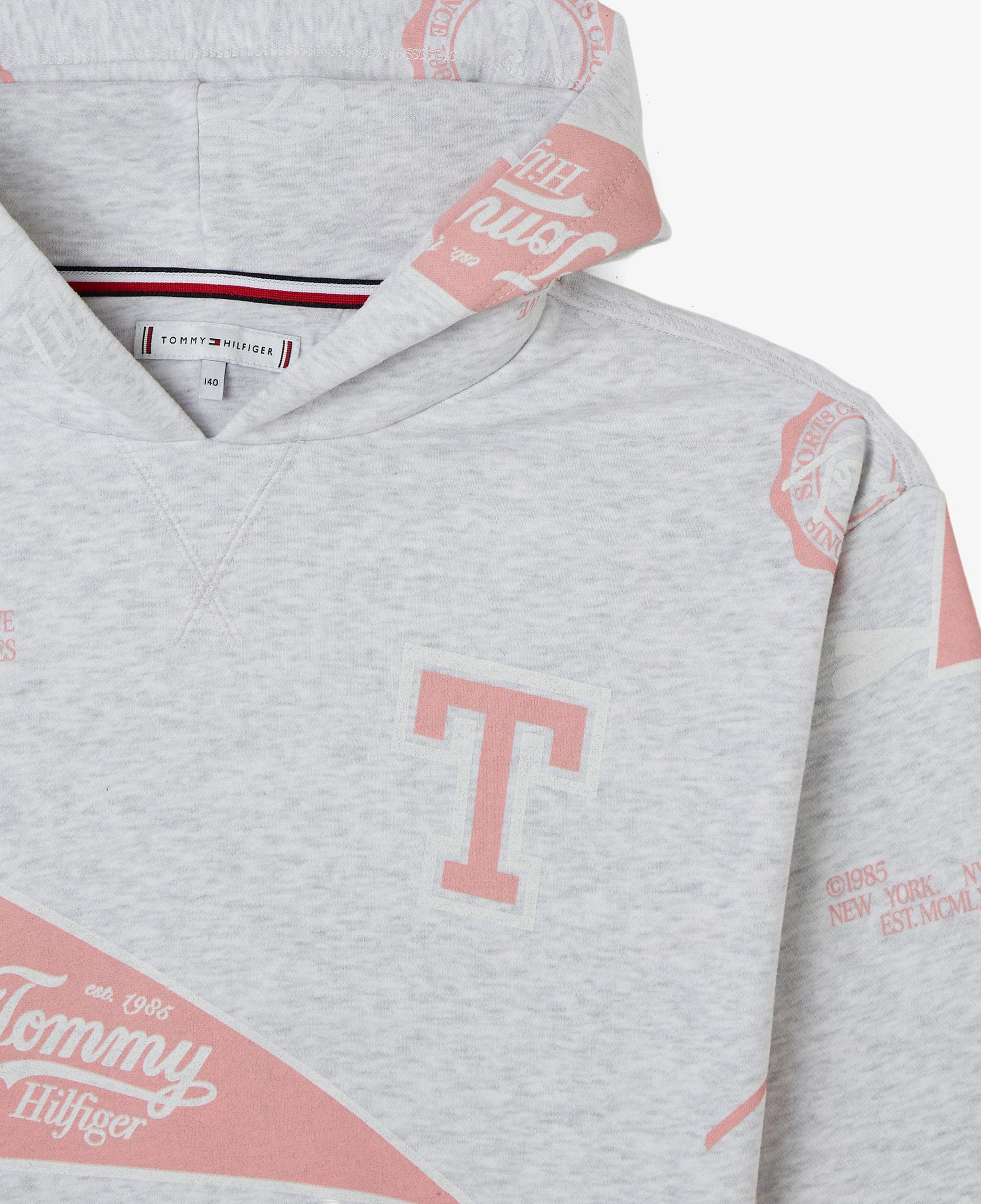 Tommy Hilfiger Hooded Çocuk Beyaz Sweatshirt