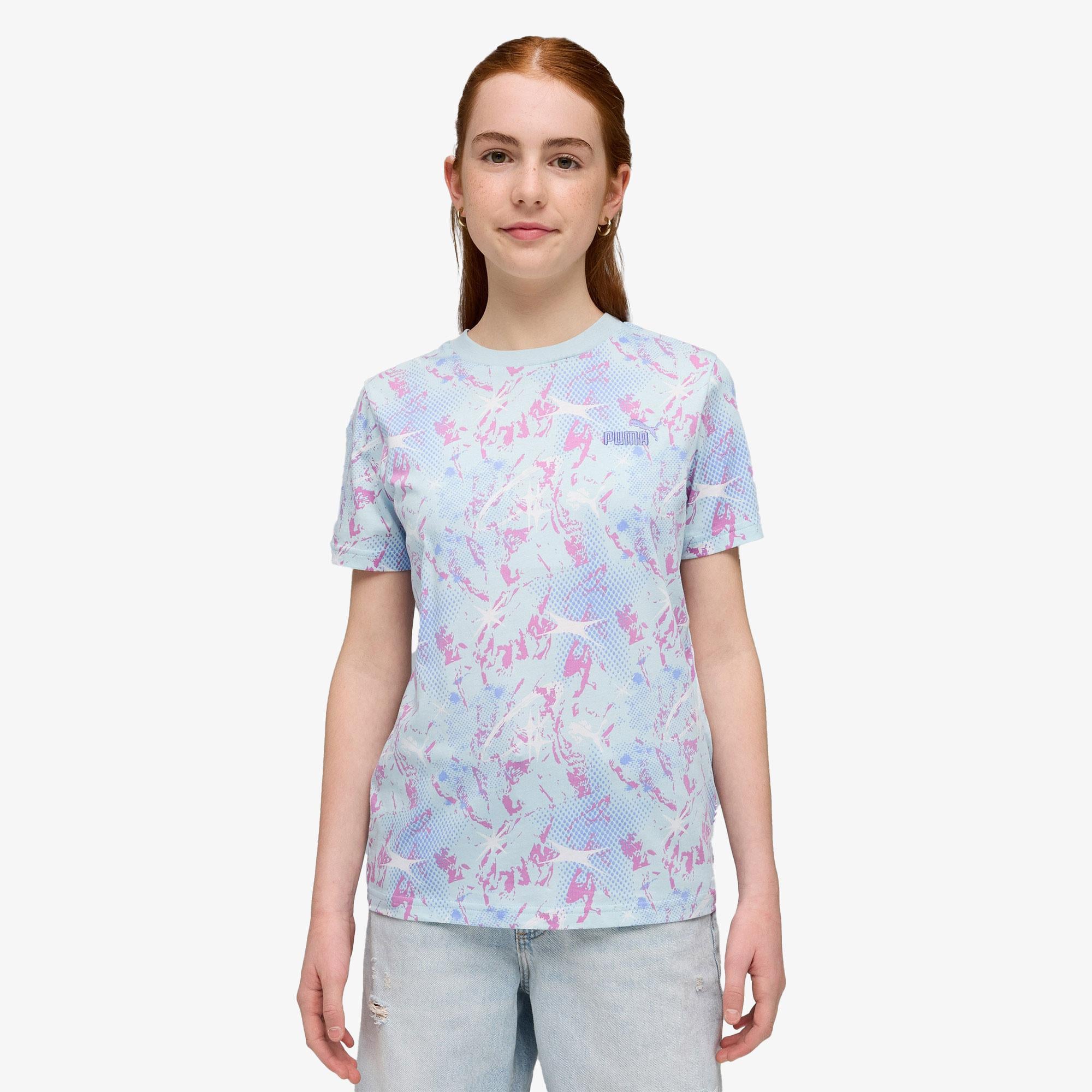 Puma Tweenerverse Çocuk Mavi T-Shirt