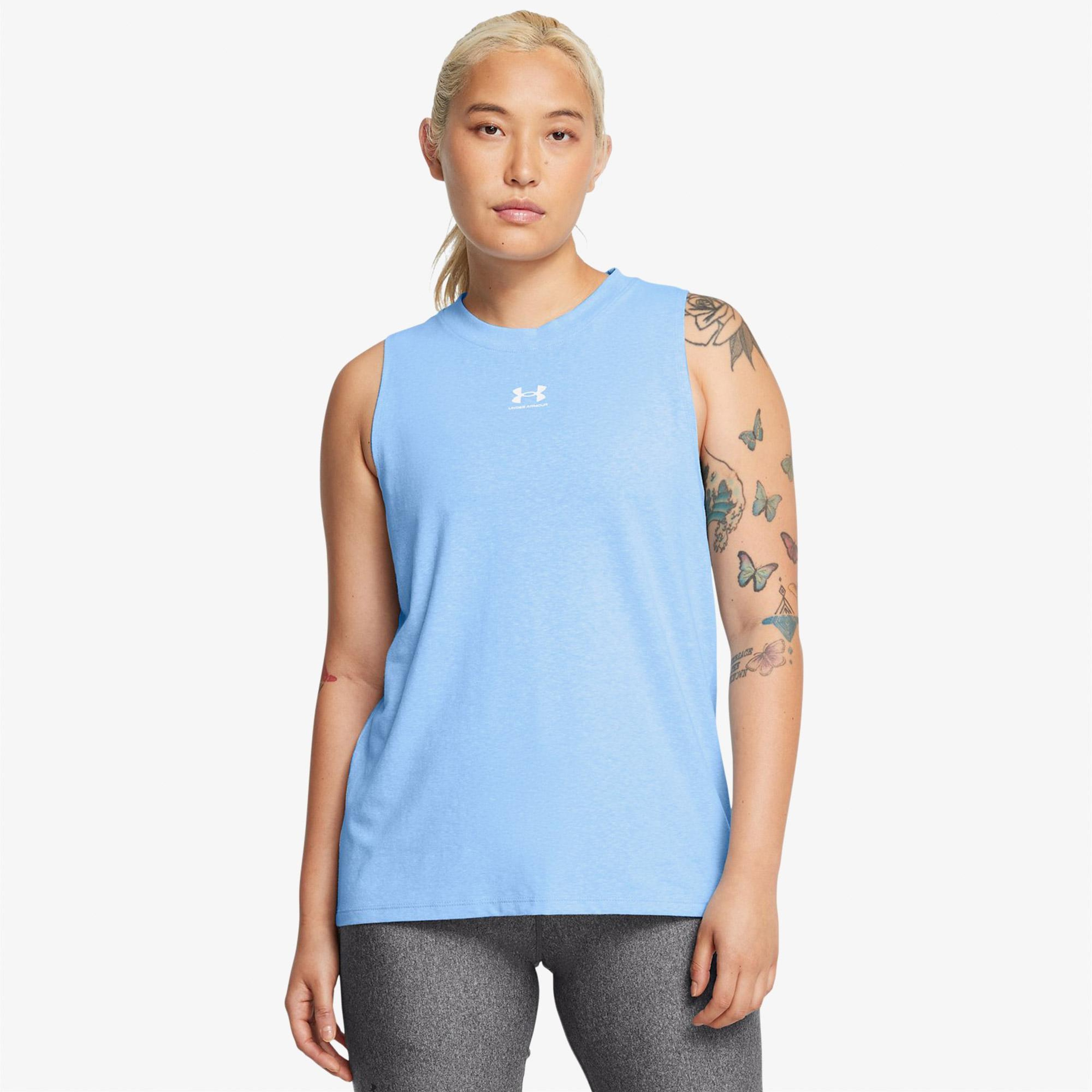 Under Armour Rival Muscle Kadın Mavi Antrenman Atleti