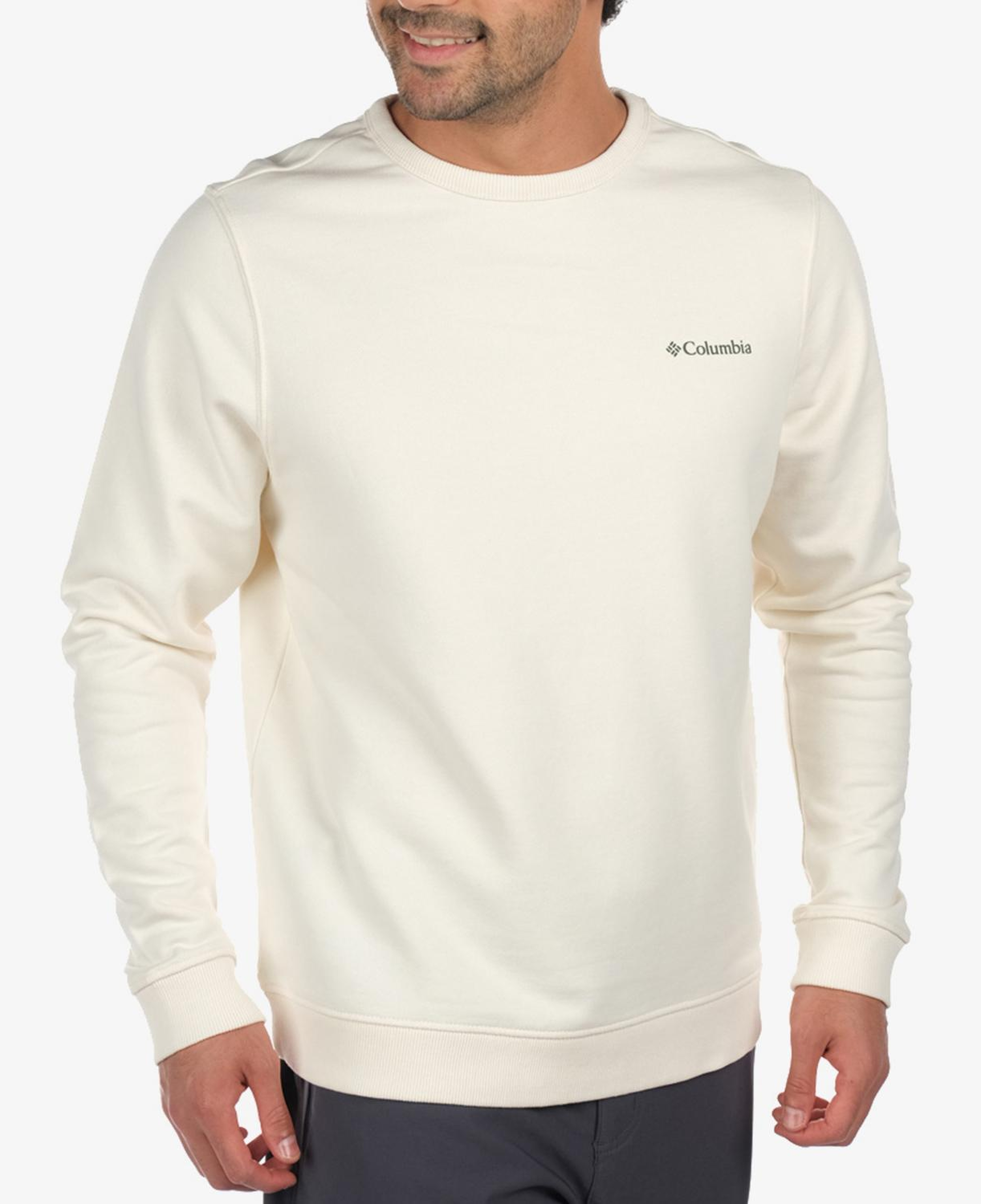 Columbia CSC Basic Crew Erkek Krem Günlük Sweatshirt