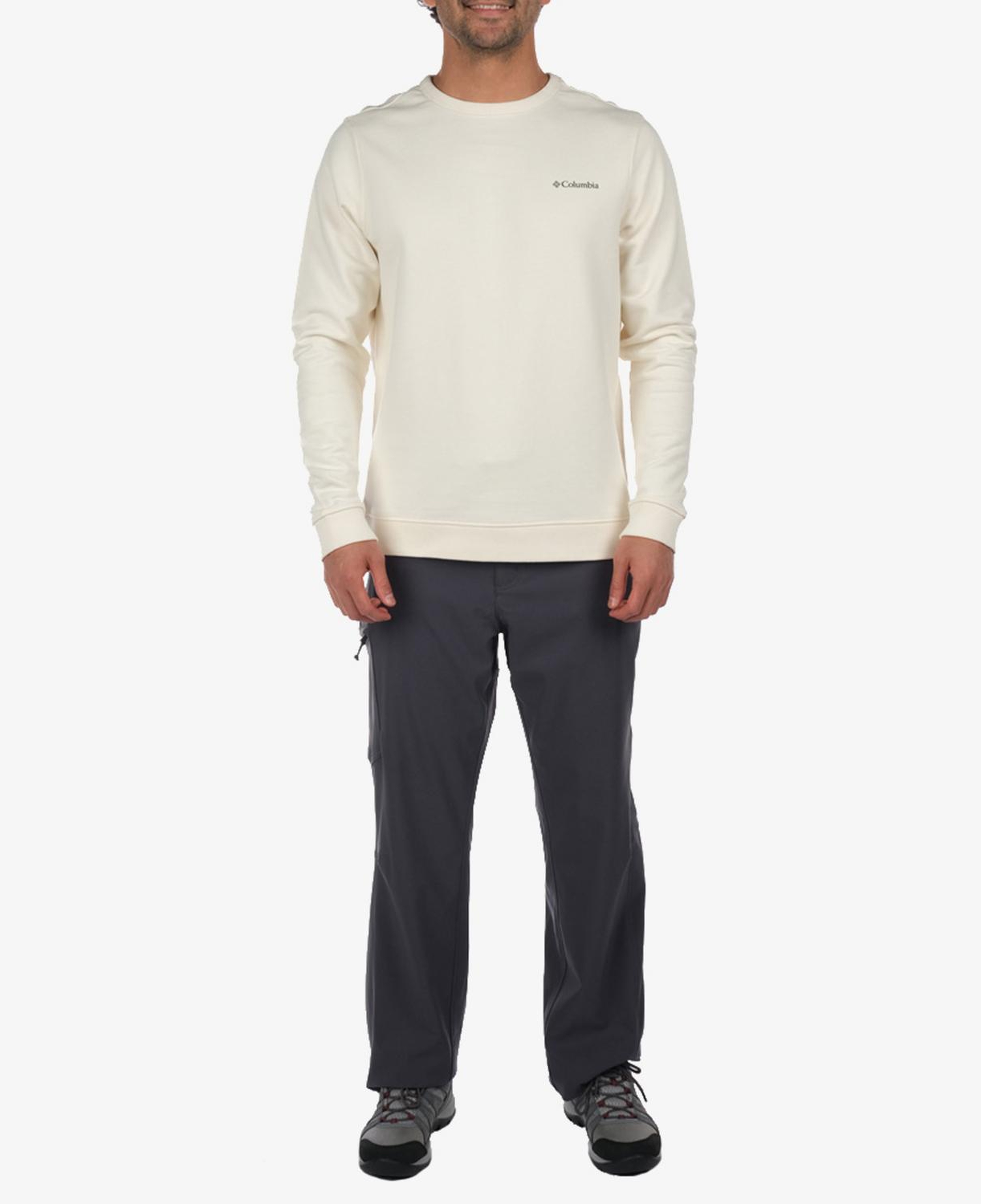 Columbia CSC Basic Crew Erkek Krem Günlük Sweatshirt