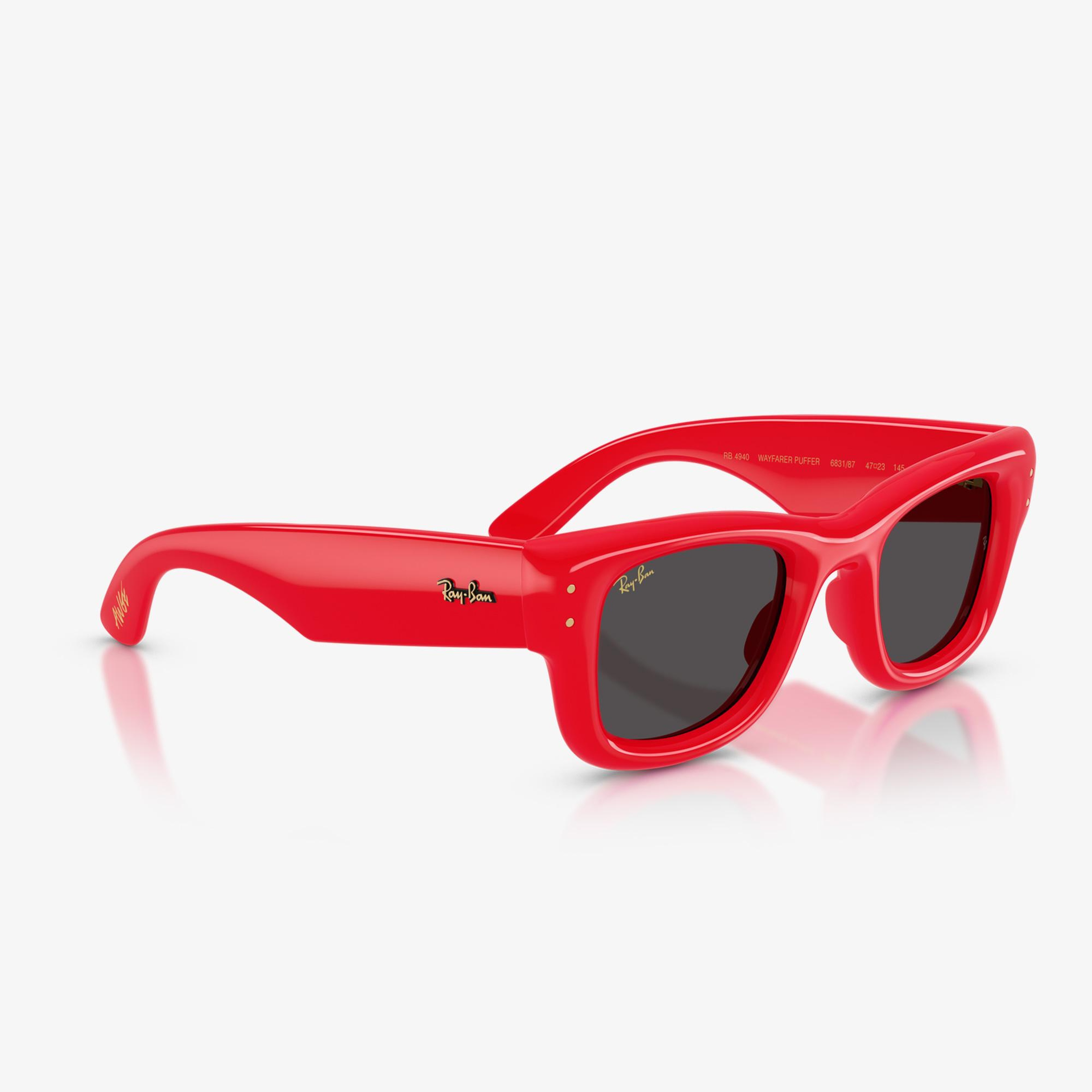 Ray-Ban Wayfarer Puffer RB4940 Unisex Kırmızı Güneş Gözlüğü