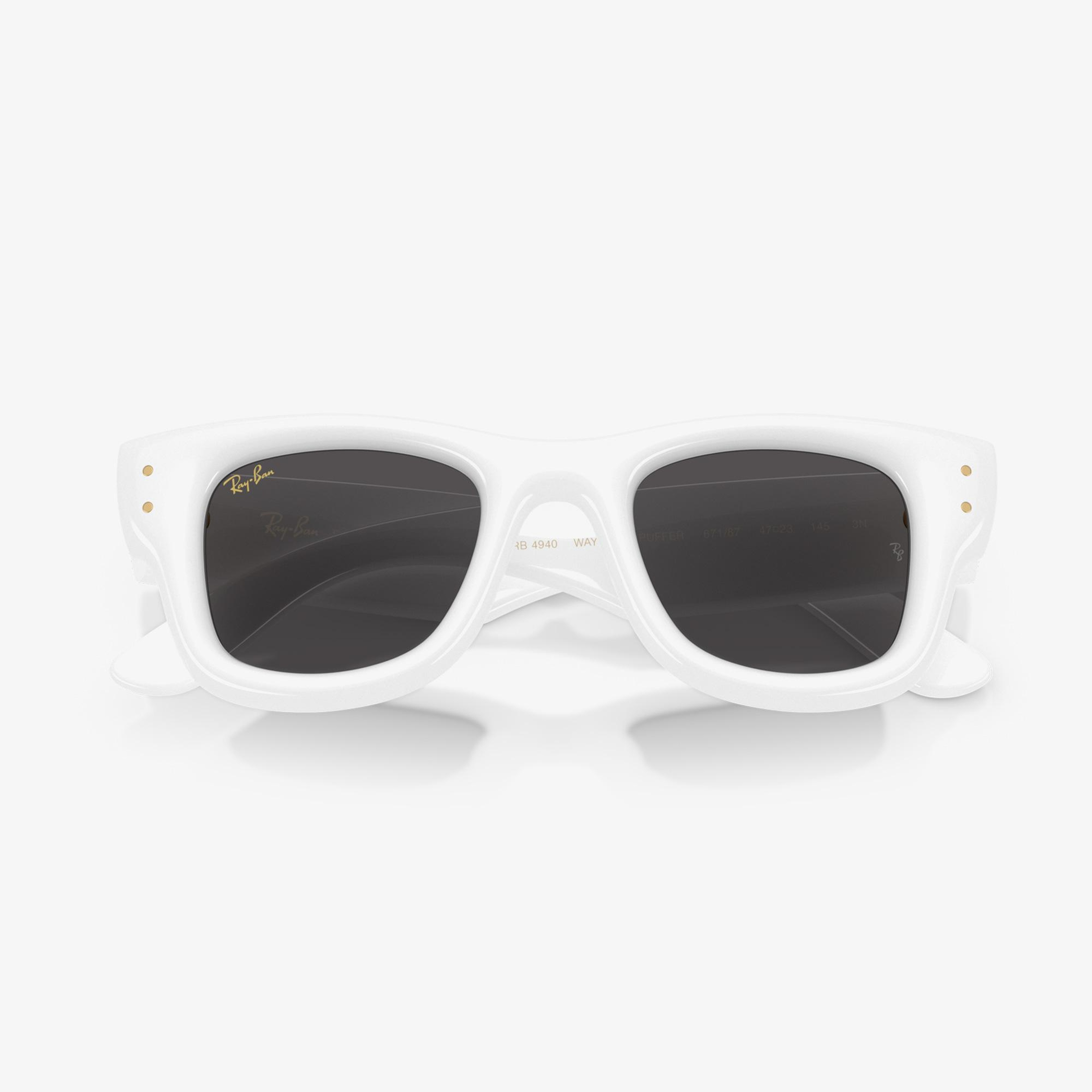 Ray-Ban Wayfarer Puffer RB4940 Unisex Beyaz Güneş Gözlüğü