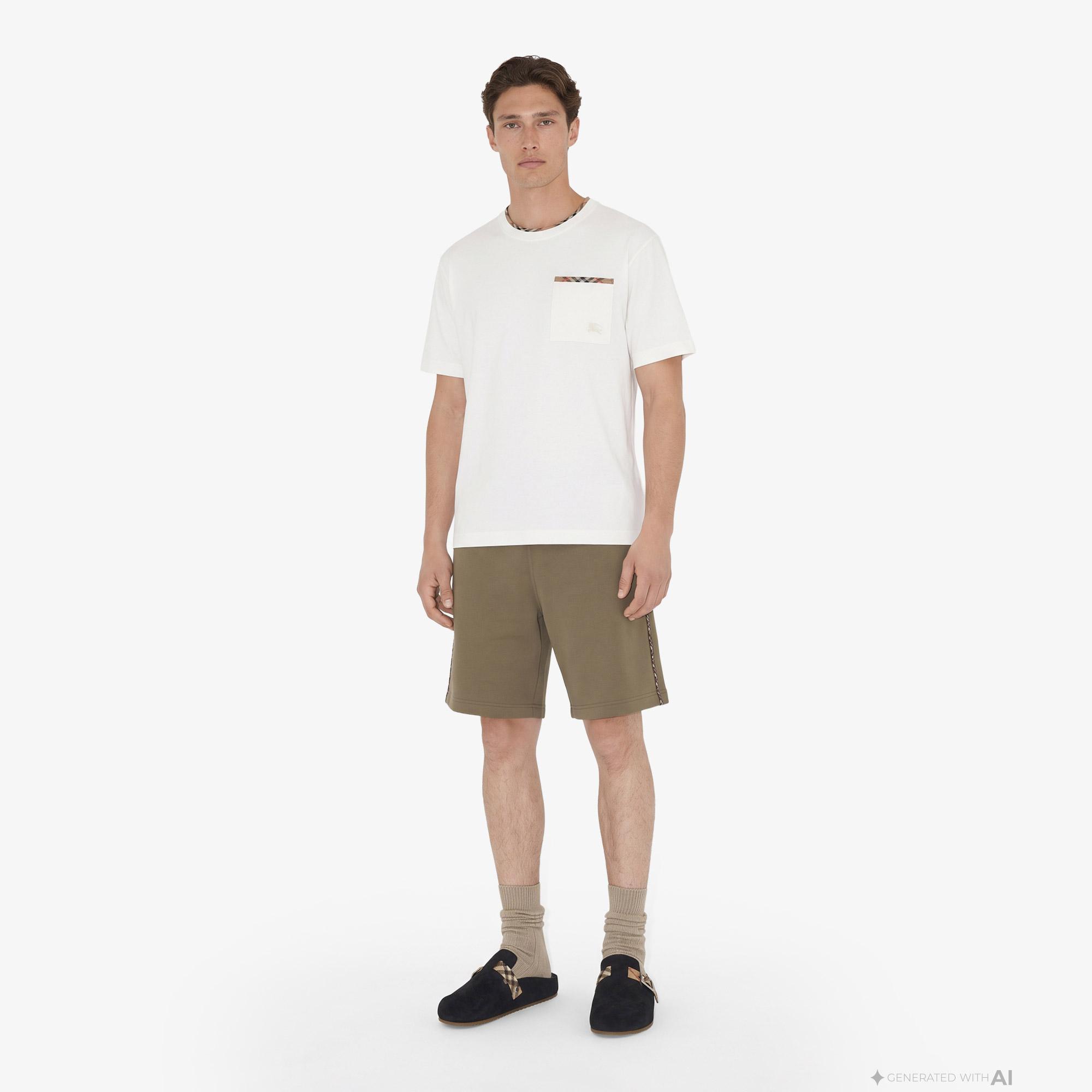 Burberry Ryan Erkek Beyaz T-Shirt