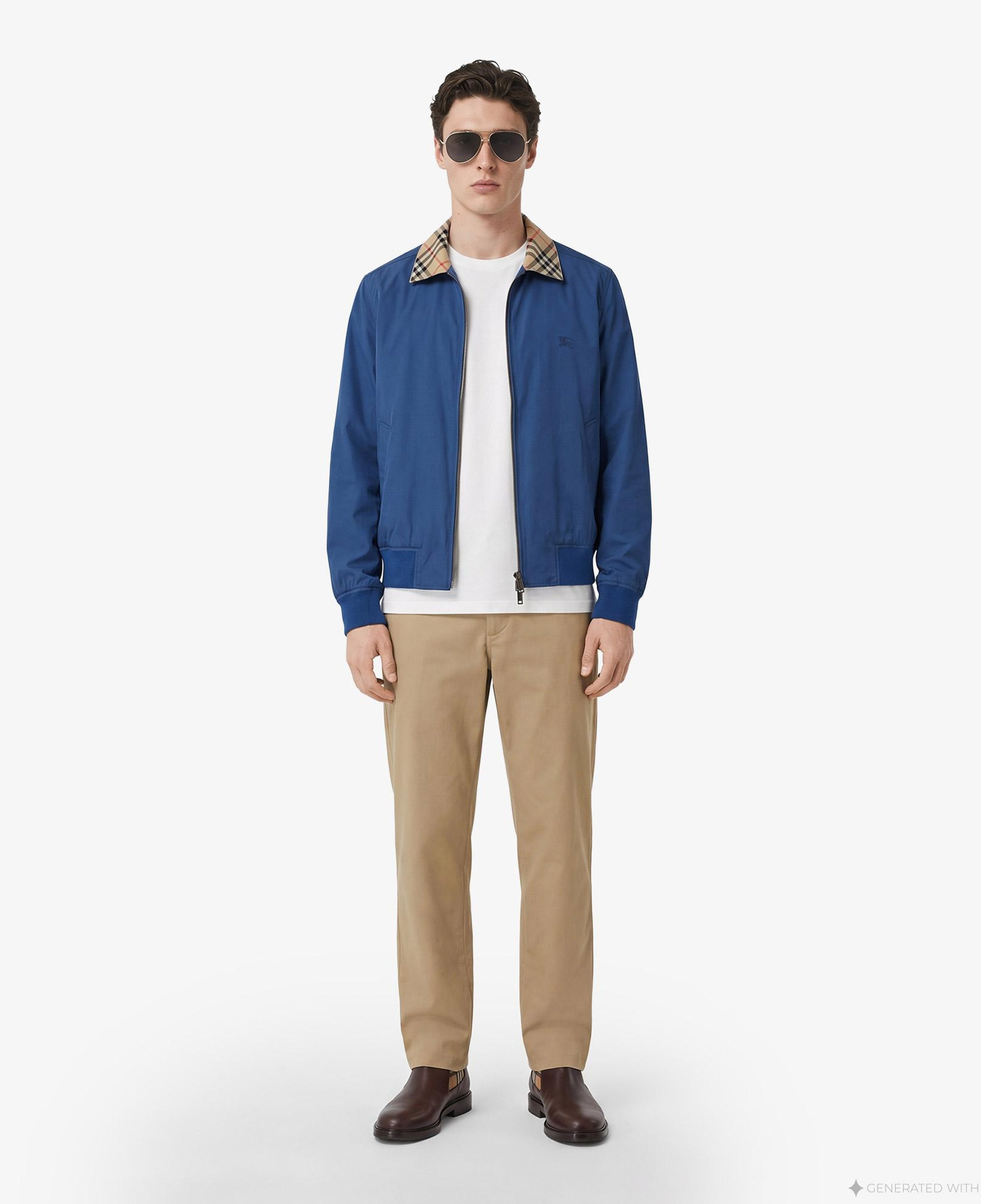 Burberry Glenfields Erkek Mavi Ceket