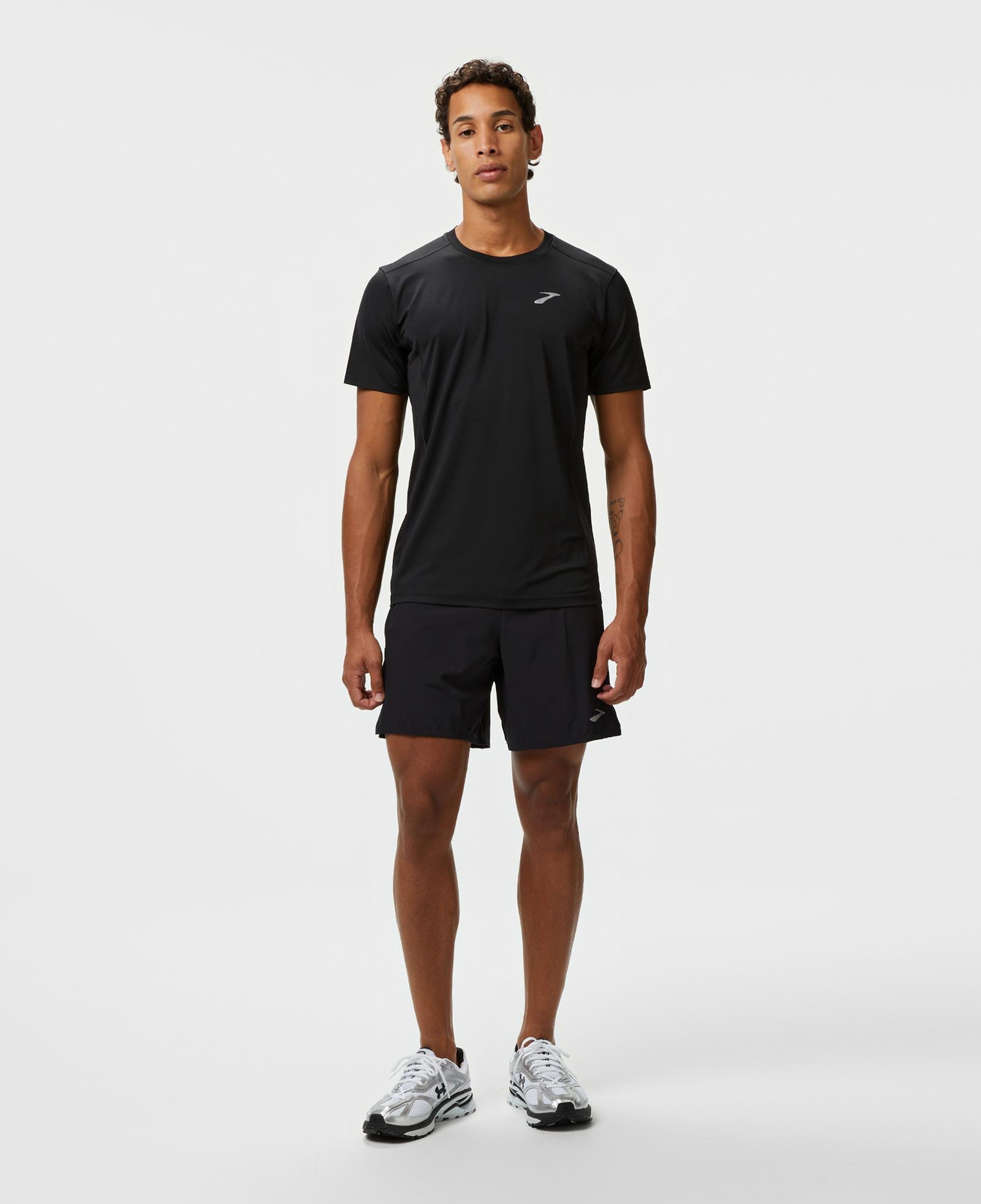 Brooks Journey 7 2-in-1 Erkek Siyah Koşu Şortu