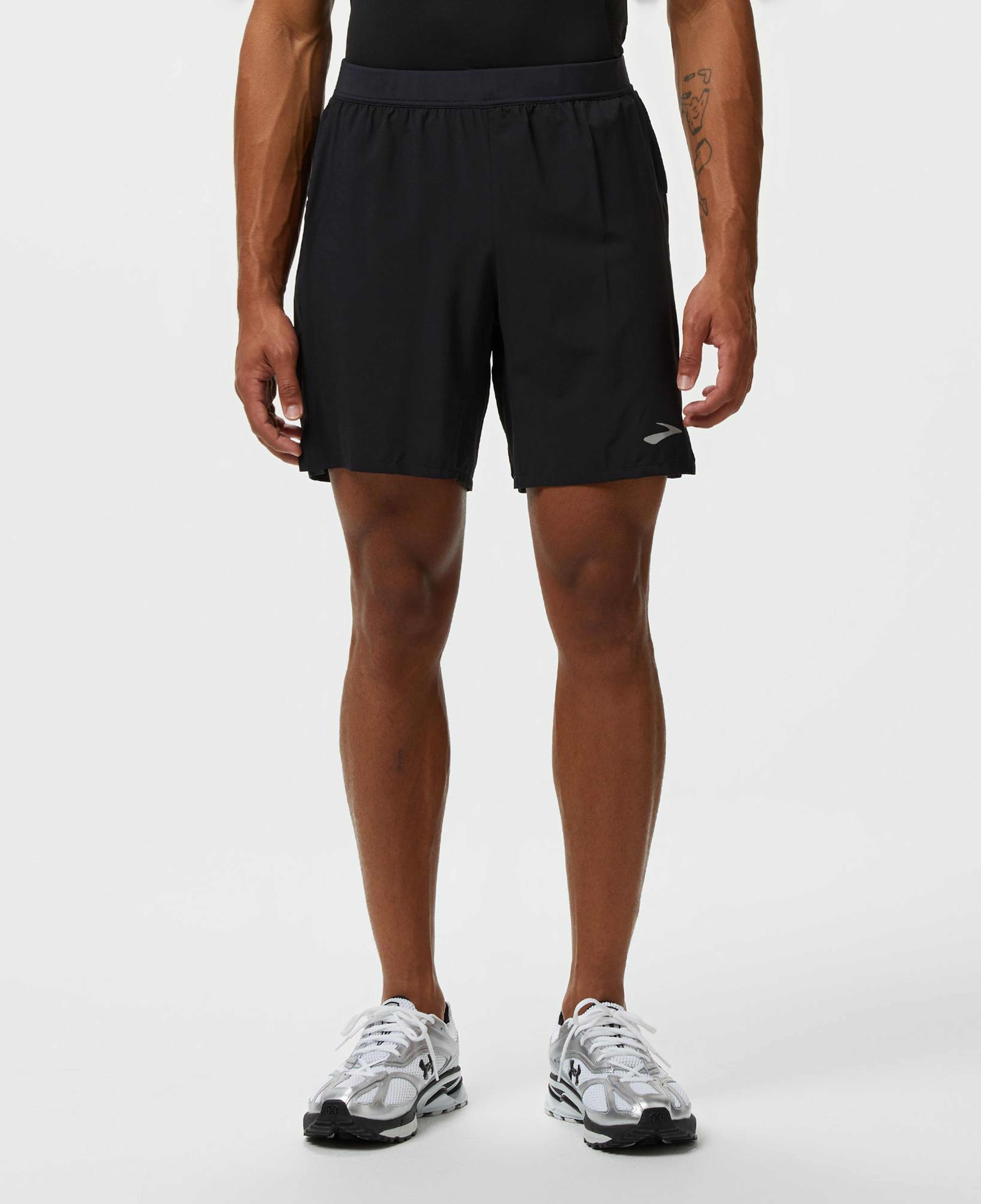 Brooks Journey 7 2-in-1 Erkek Siyah Koşu Şortu