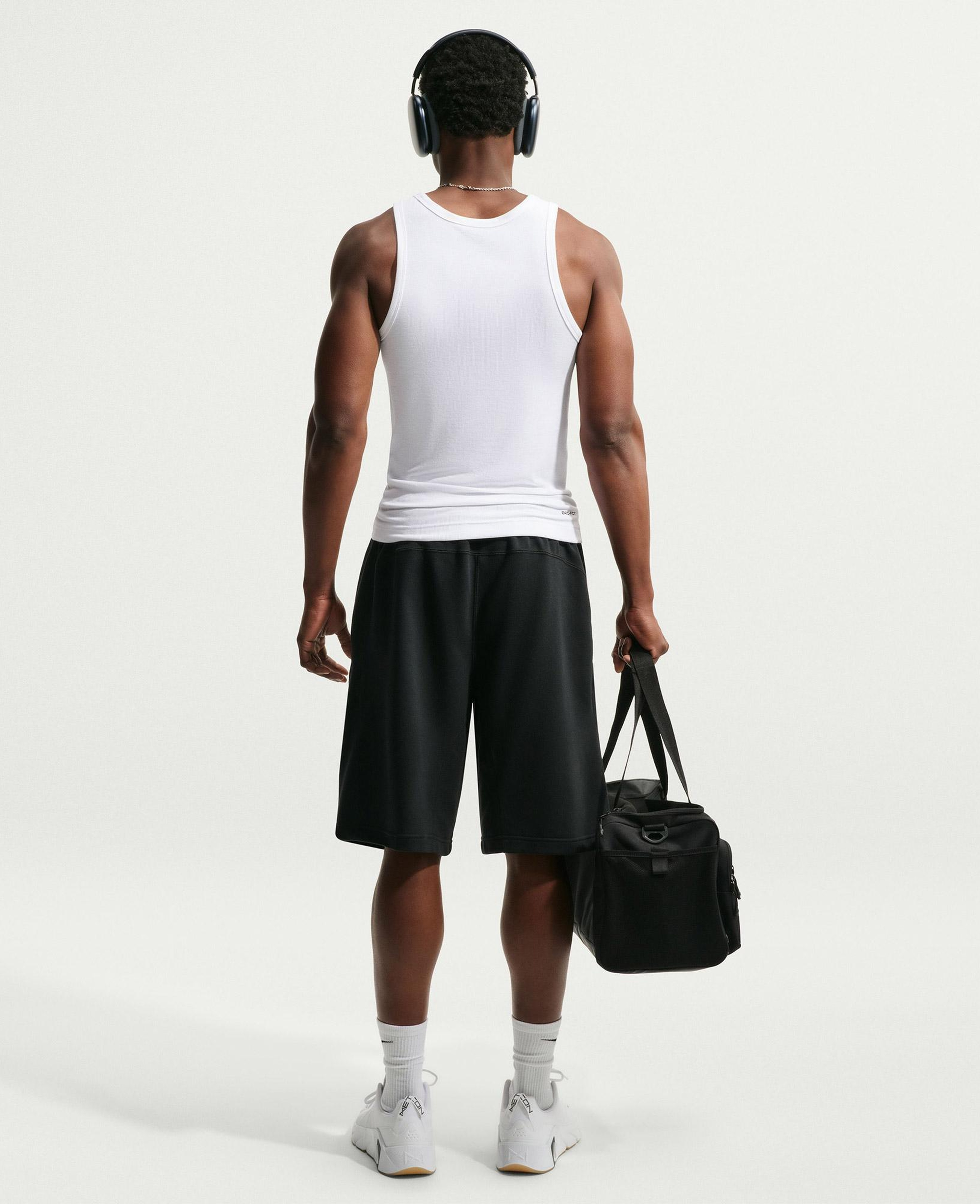 Nike Dri-Fit N.A.C. Erkek Beyaz Kolsuz T-Shirt