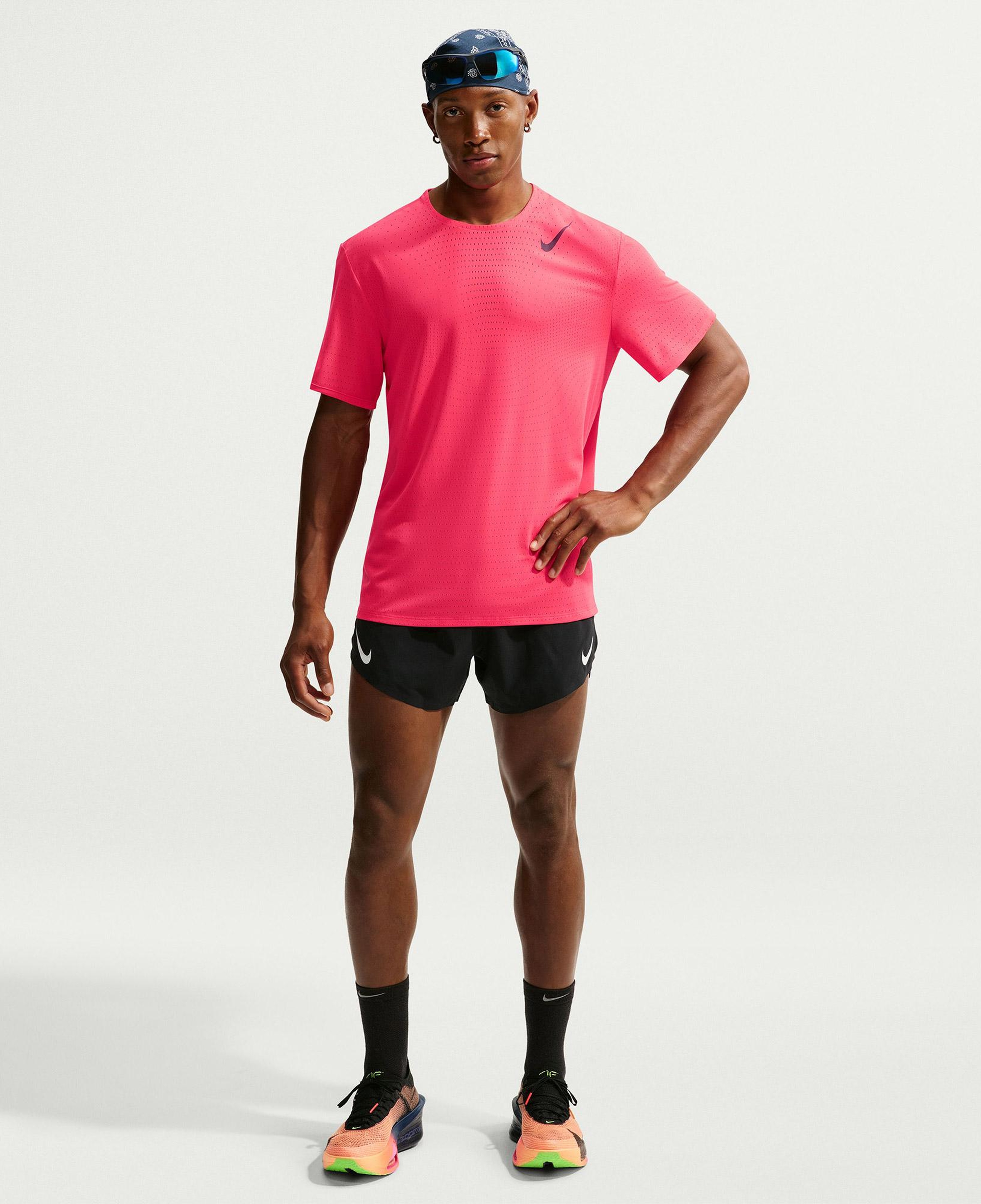 Nike Dri-Fit ADV AeroSwift Erkek Pembe T-Shirt