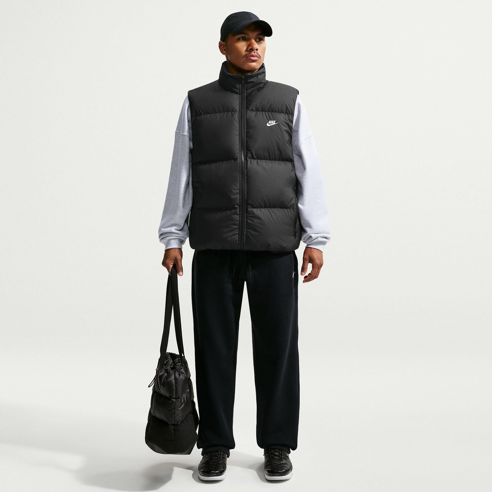 Nike Therma-Fit Sportswear Club Puffer Erkek Siyah Yelek