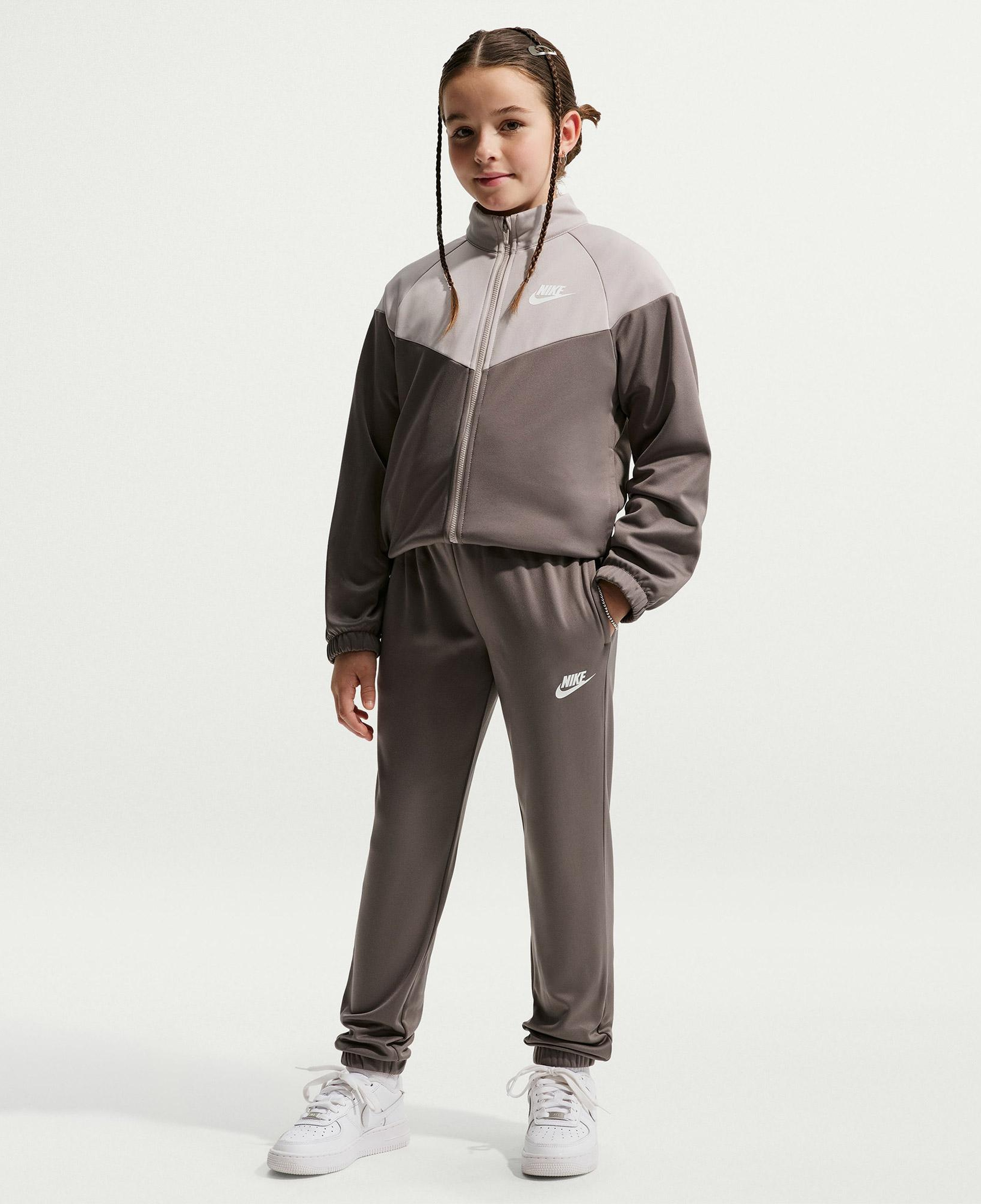 Nike Dri-Fit Sportswear Genç Çocuk Kahverengi Eşofman Takımı