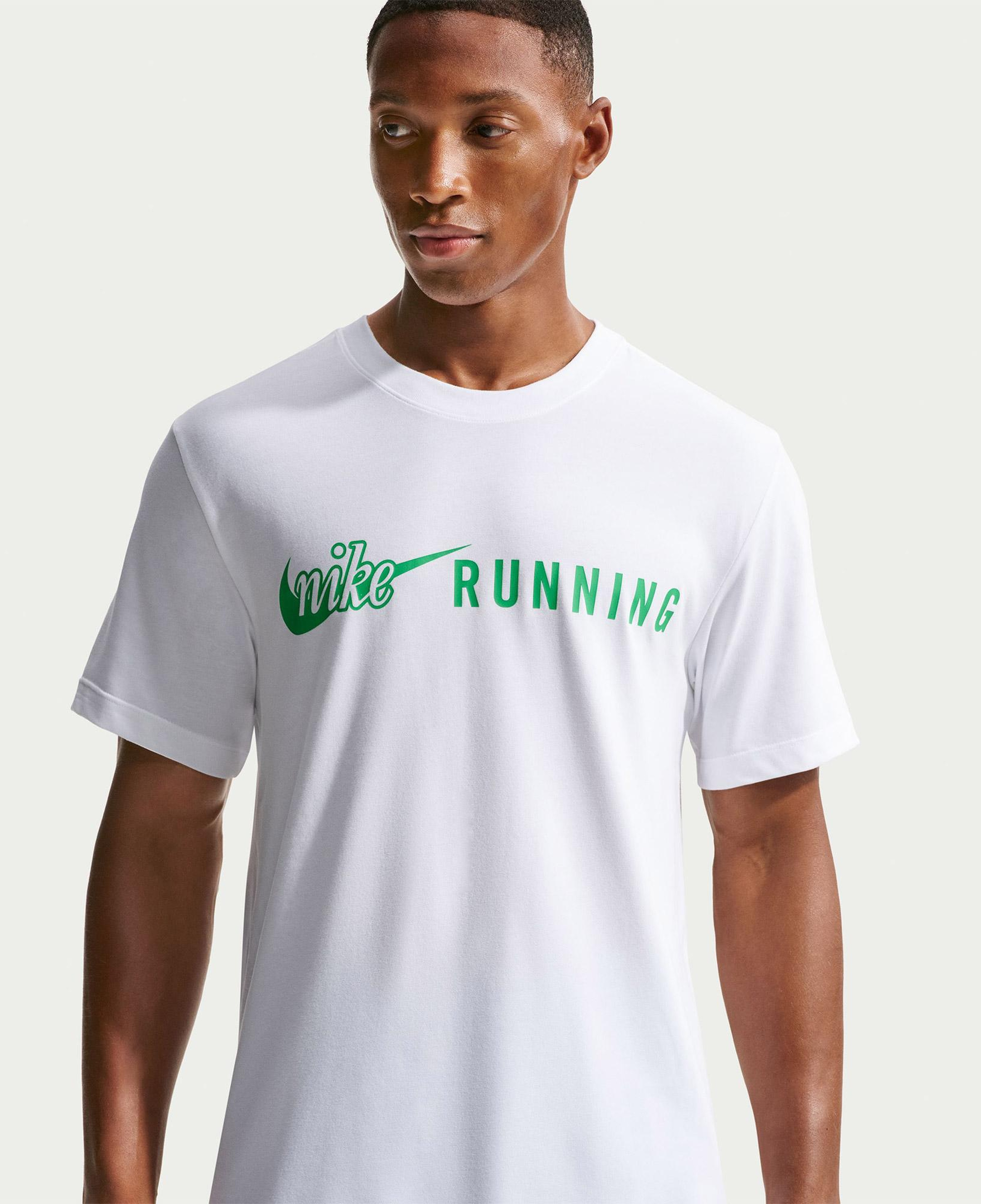 Nike Dri-Fit Run DNA 2 Erkek Beyaz T-Shirt