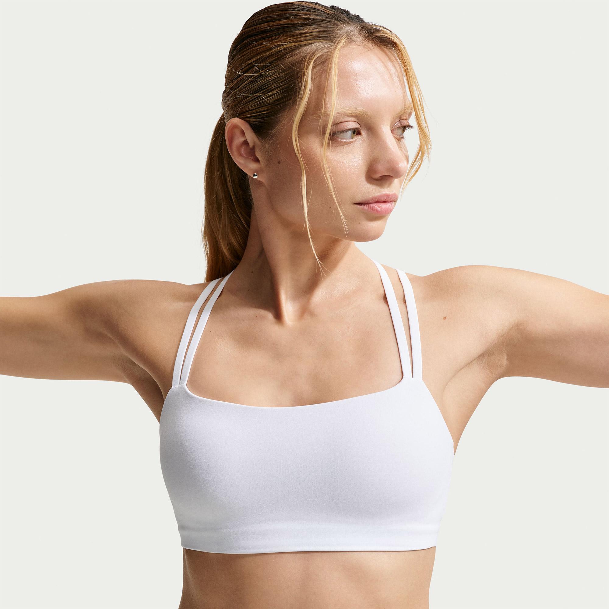 Nike Dri-Fit Zenvy Askılı Kadın Beyaz Bra