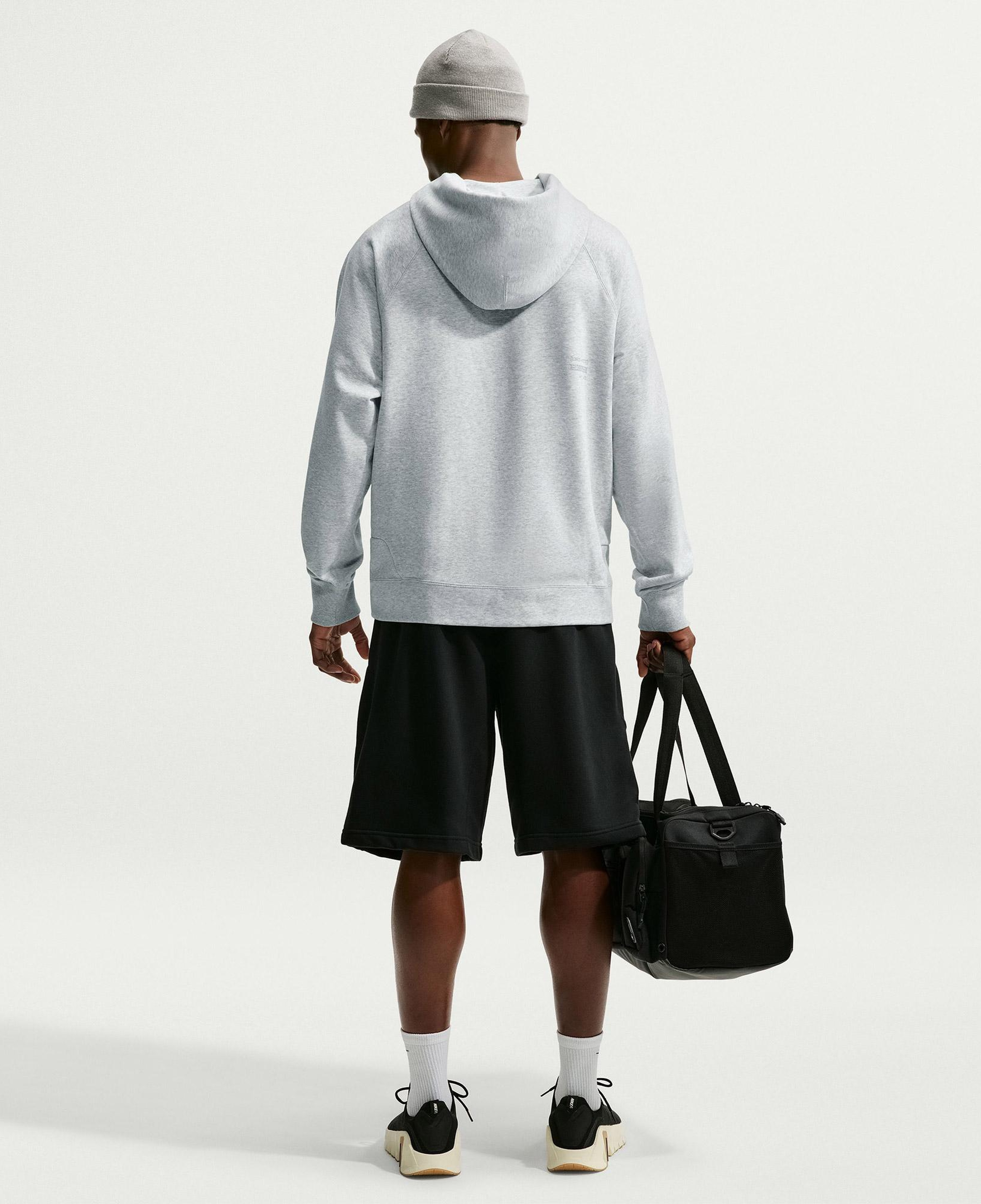 Nike N.A.C. Dri-Fit Fleece Erkek Gri Hoodie