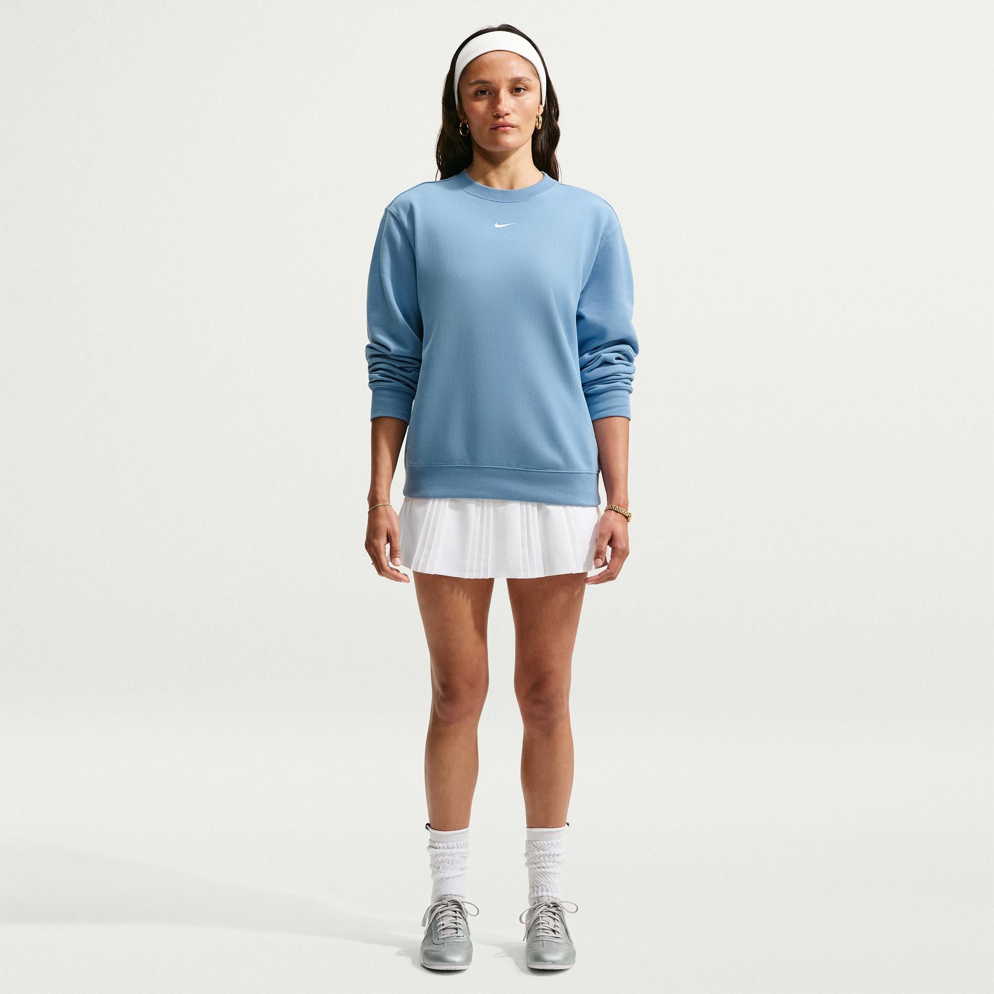 Nike Studio Fleece Lightweight Kadın Mavi Sweatshirt