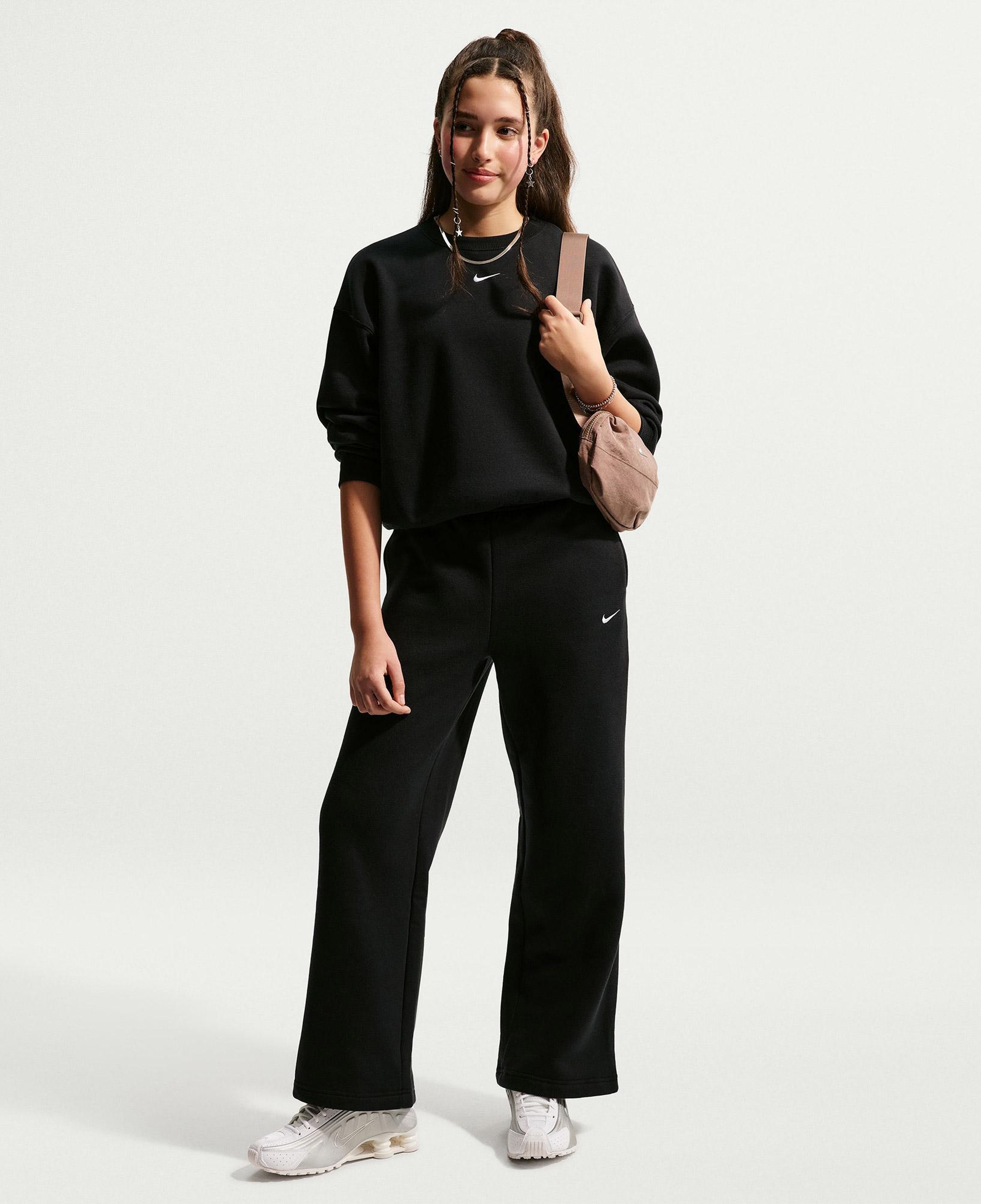 Nike Sportswear Studio Fleece Genç Çocuk Siyah Eşofman Altı