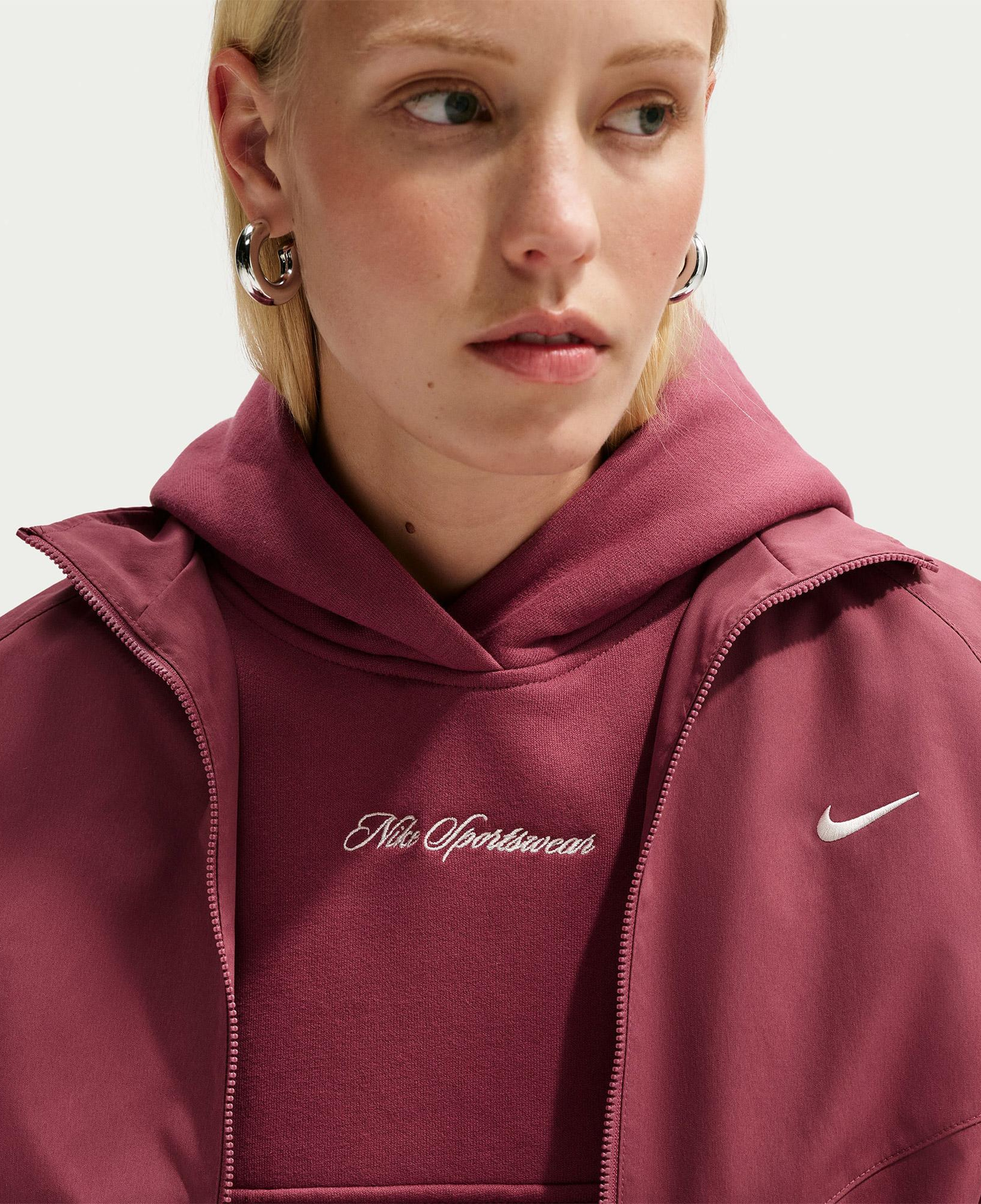 Nike Studio Fleece Kadın Pembe Hoodie