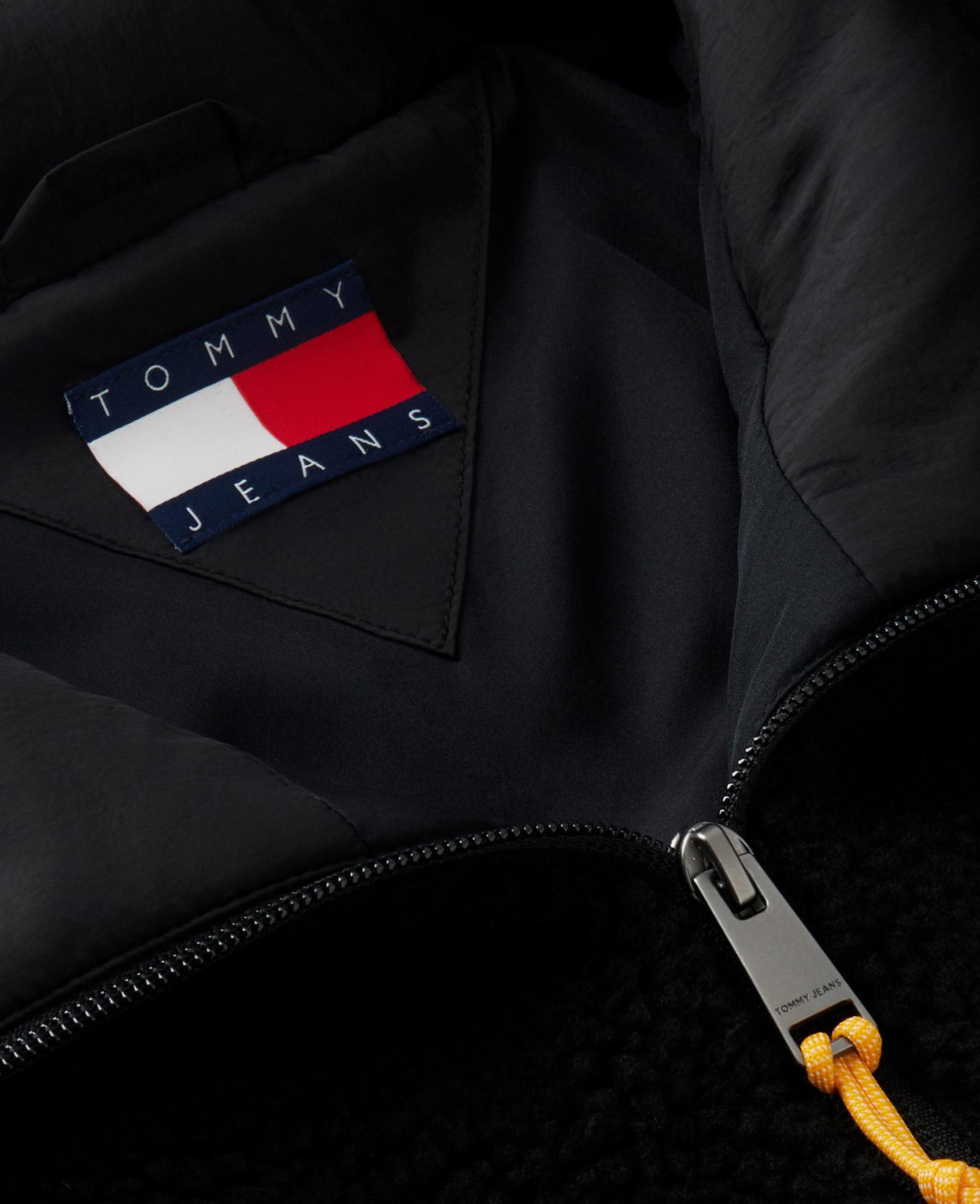 Tommy Hilfiger Essential Mix Teddy Erkek Siyah Ceket