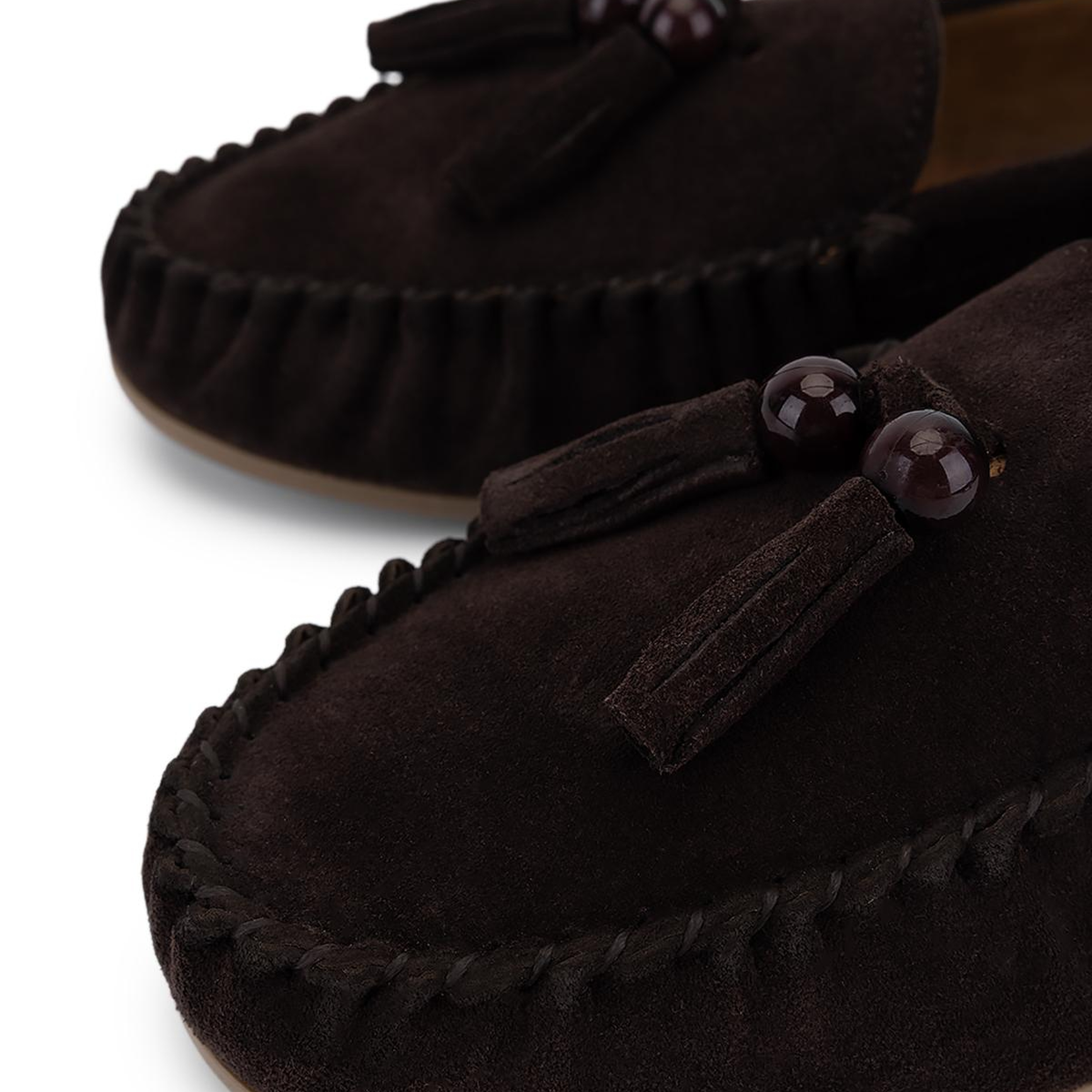 Tamer Tanca Kadın Kahverengi Süet Loafer Ayakkabı
