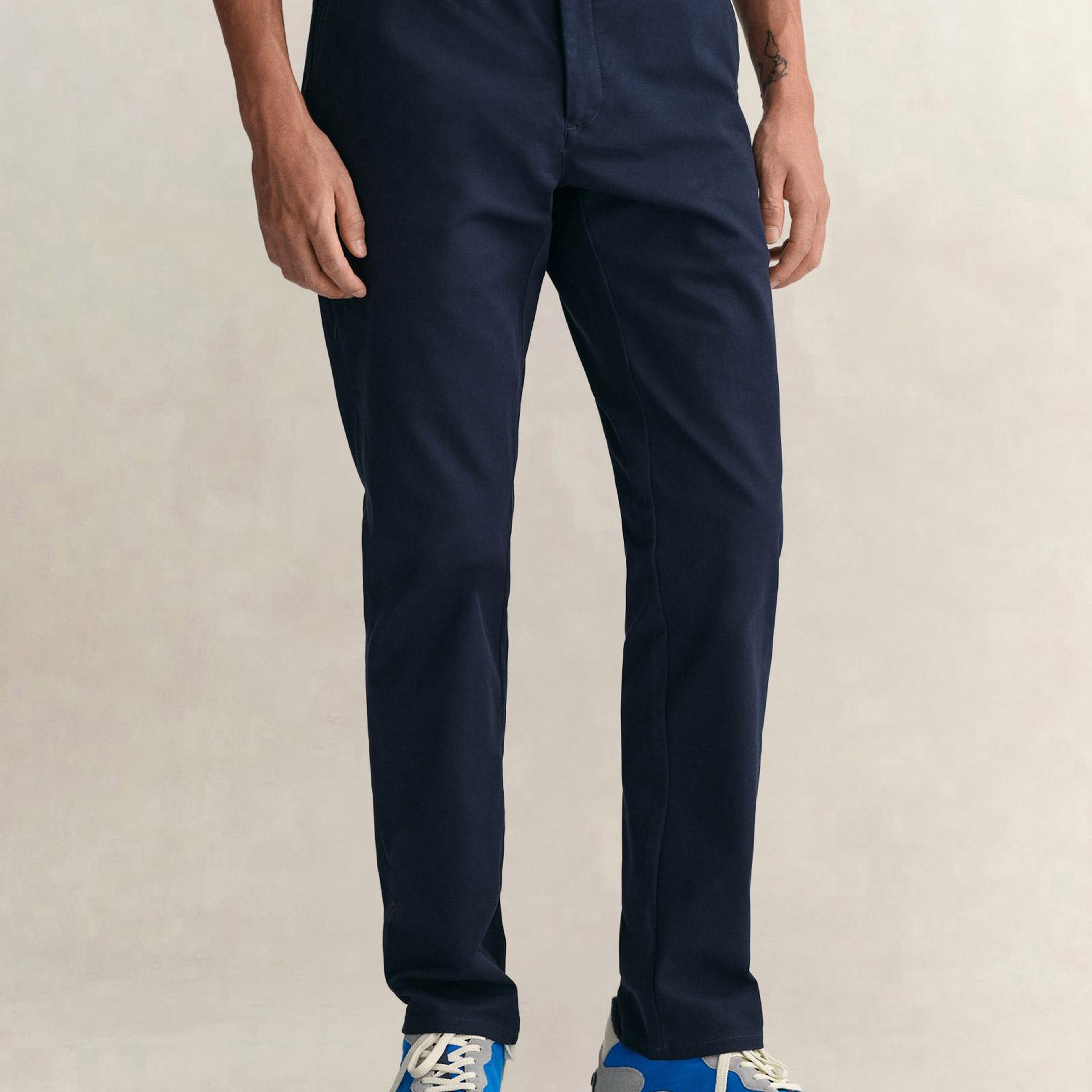 GANT Erkek Lacivert Slim Fit Chino Pantolon