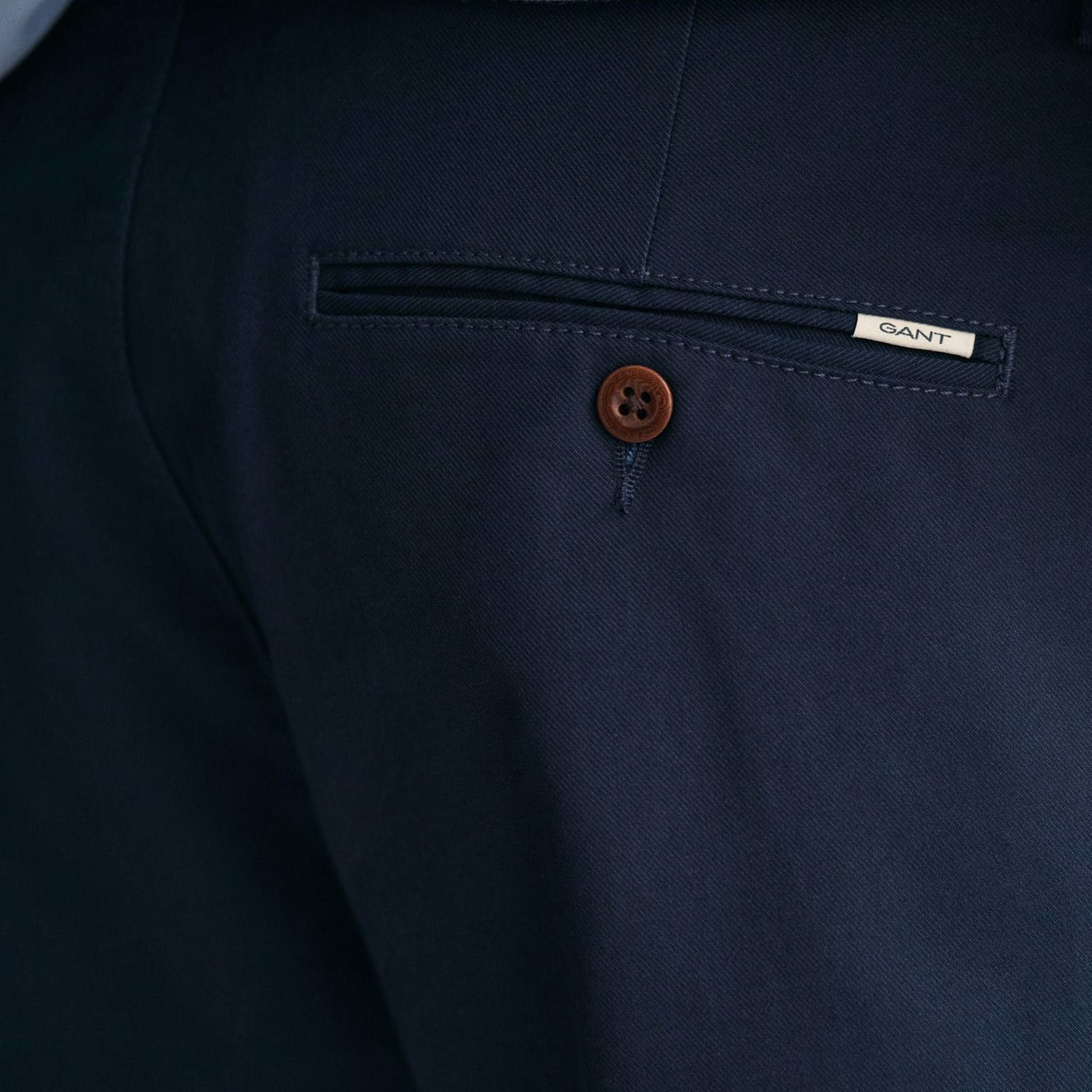GANT Erkek Lacivert Slim Fit Chino Pantolon