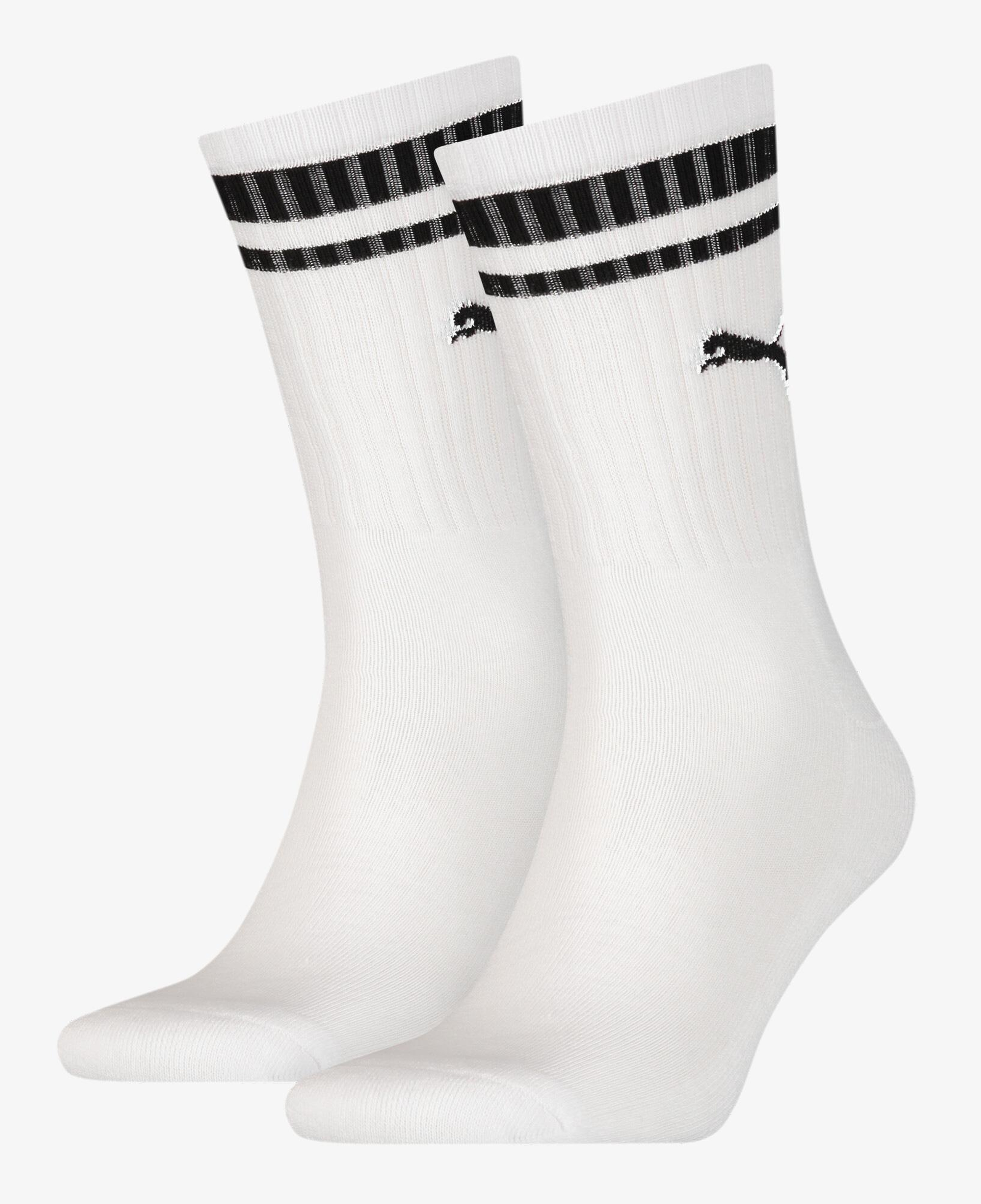 Puma Crew Heritage 2'li Unisex Beyaz Çorap
