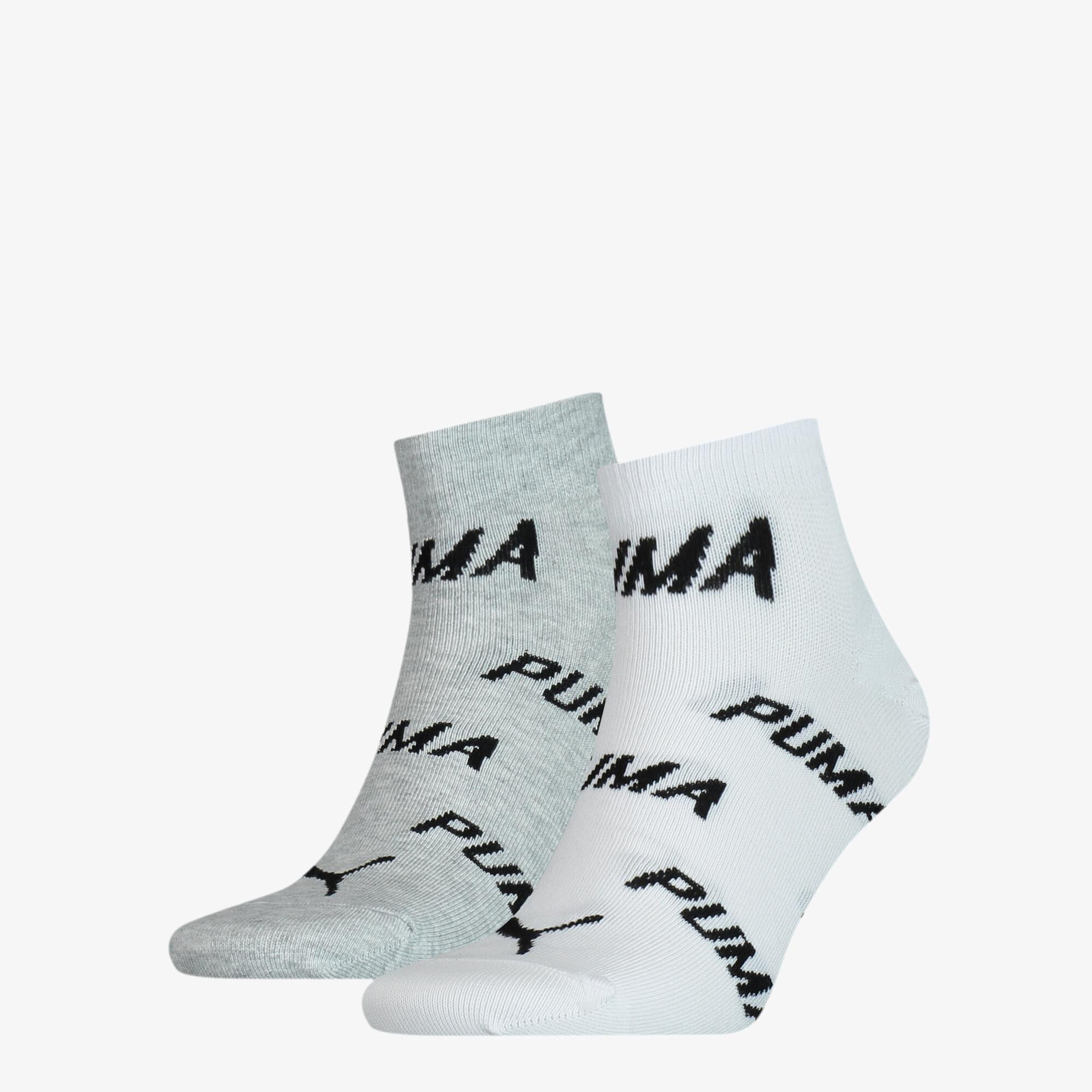 Puma Bwt Quarter 2'li Unisex Beyaz Çorap