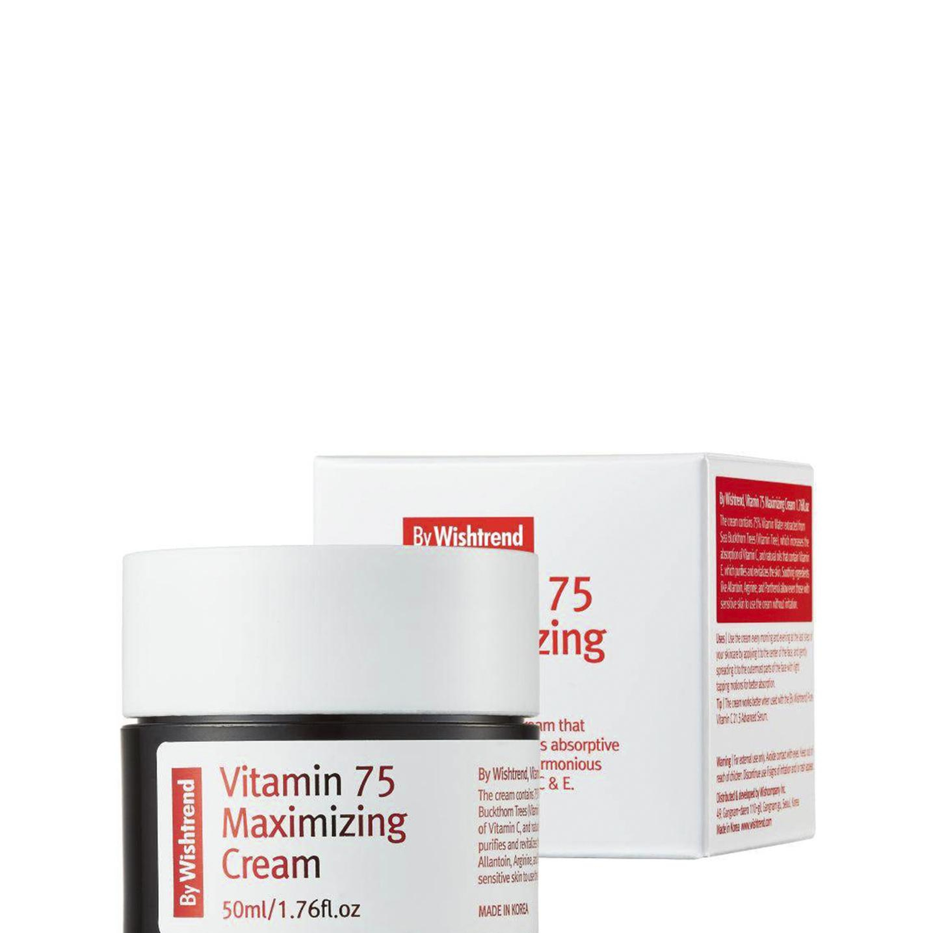 By Wishtrend Vitamin 75 Maximizing Cream C ve E Vitaminli Parlatıcı Yüz Kremi 50 ml