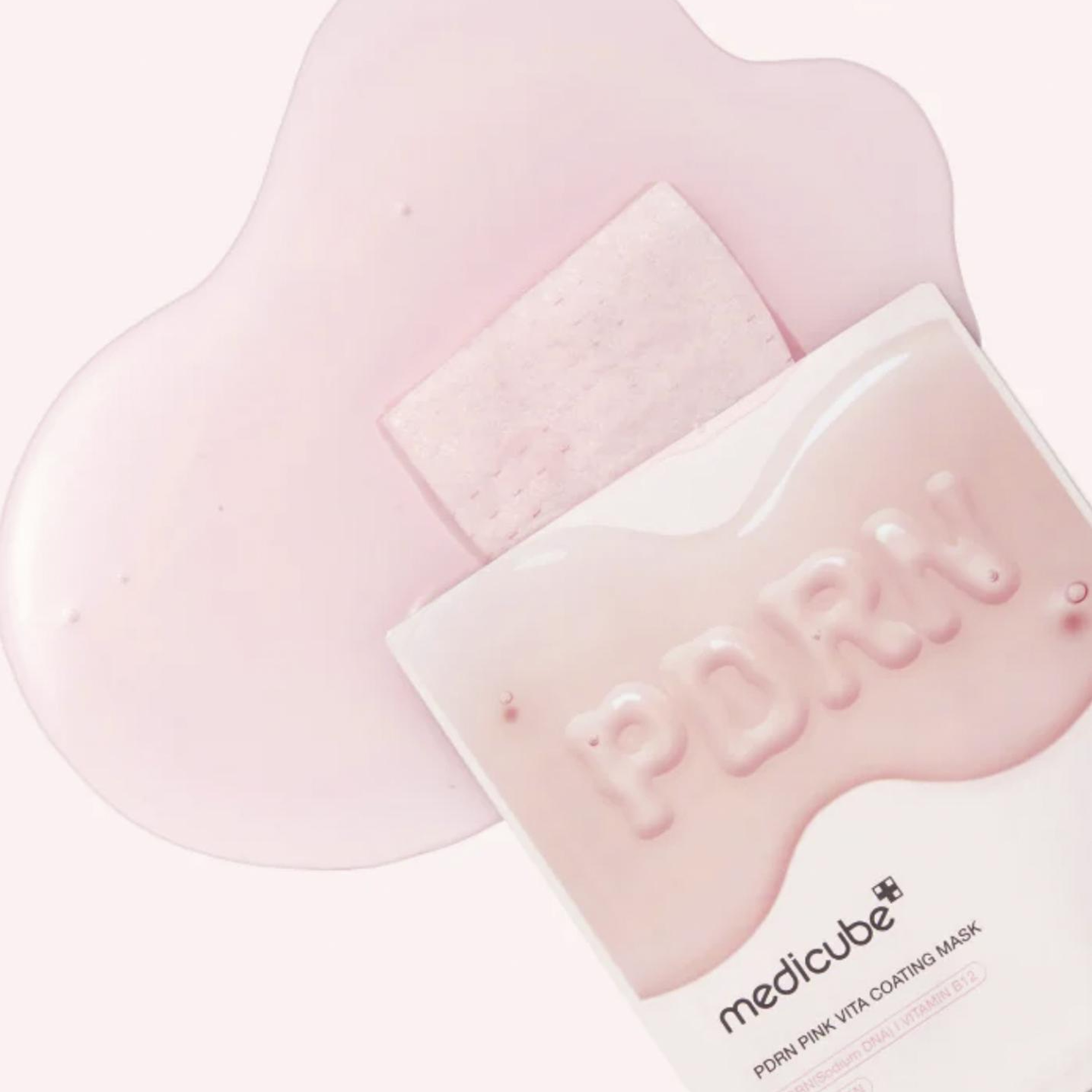 Medicube PDRN Pink Vita Coating Nemlendirici Canlandırıcı 10'lu Kağıt Yüz Maskesi