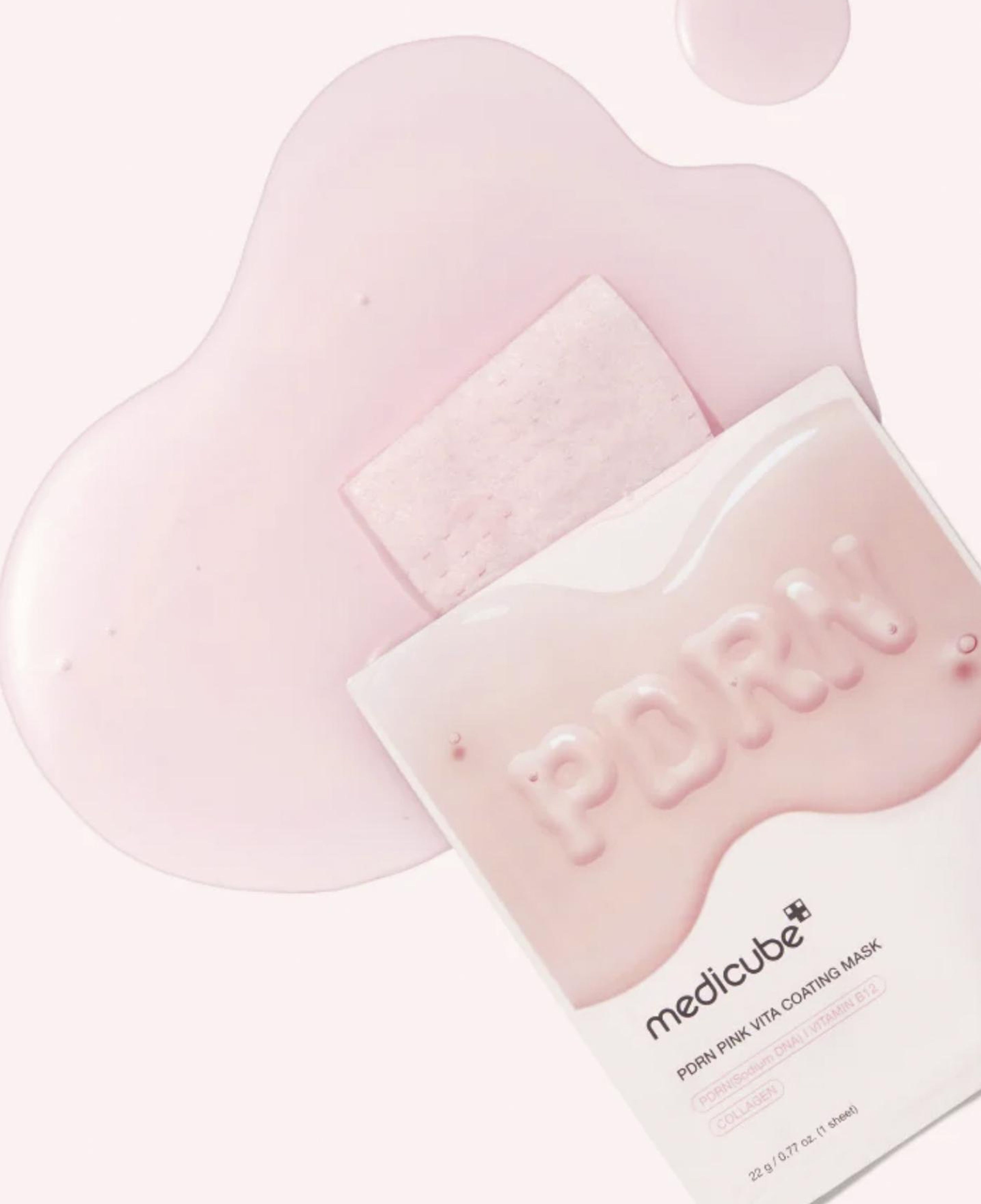 Medicube PDRN Pink Vita Coating Nemlendirici Canlandırıcı 10'lu Kağıt Yüz Maskesi