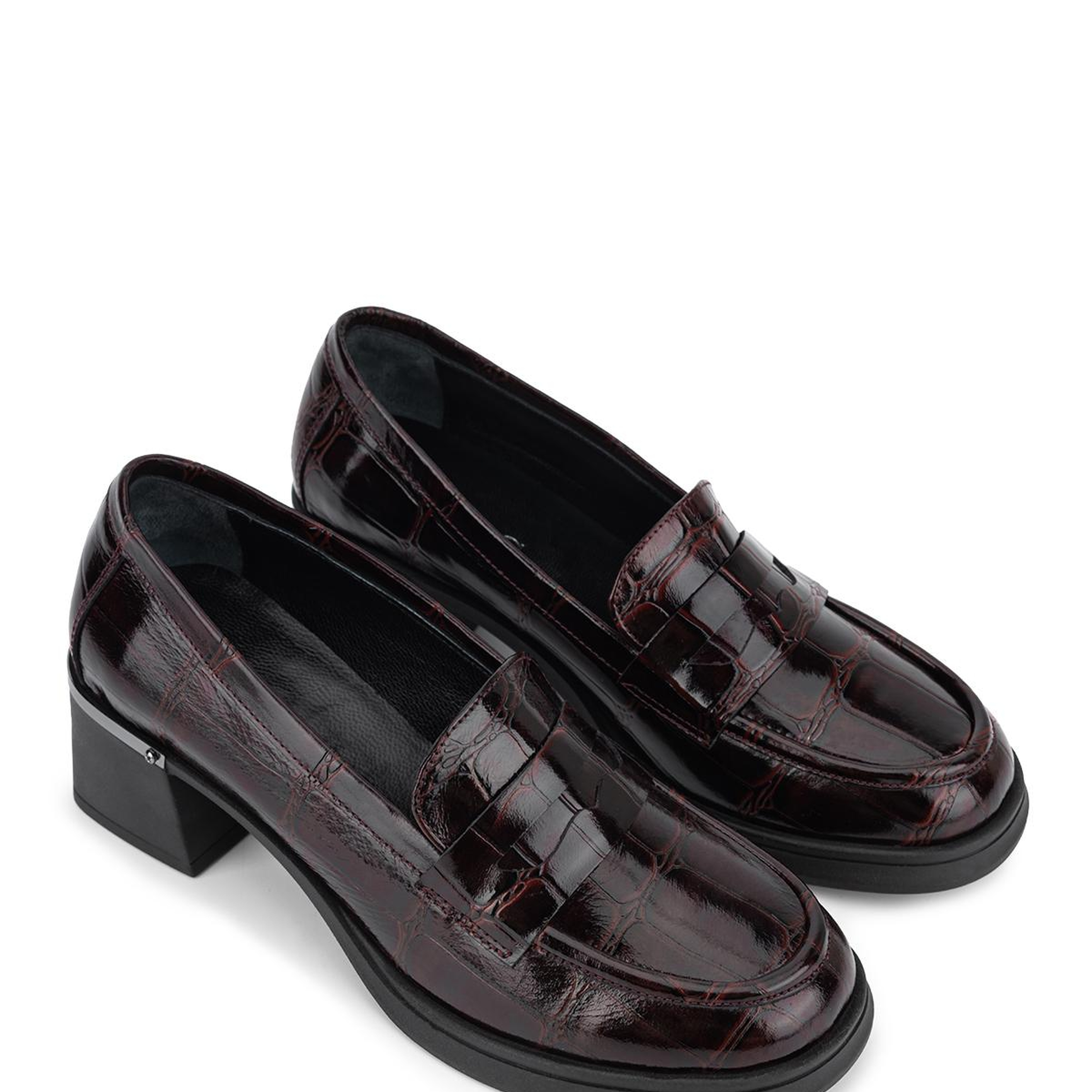 Tamer Tanca Kadın Hakiki Deri Bordo Loafer Ayakkabı