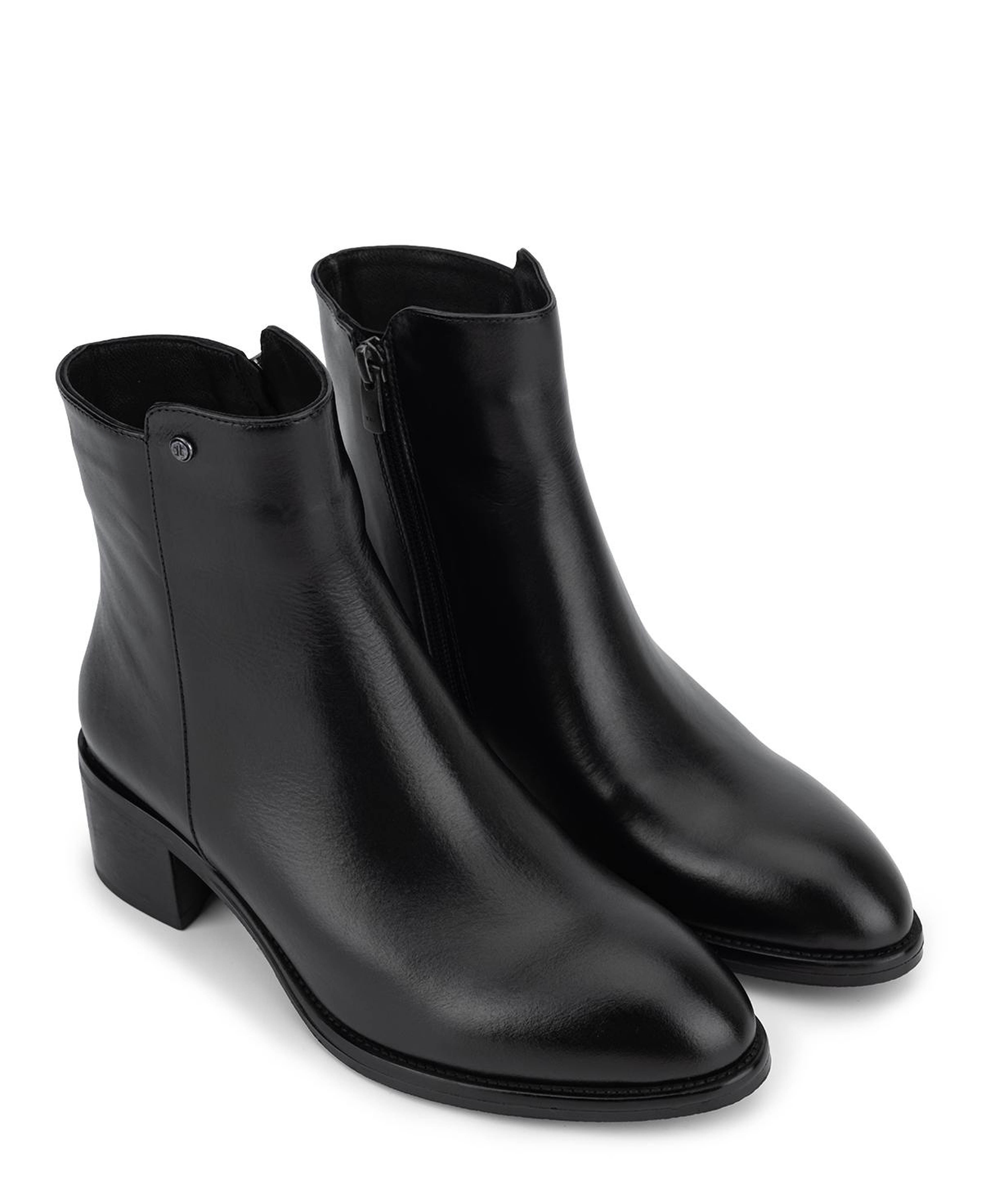 Tamer Tanca Kadın Hakiki Deri Siyah Topuklu Bot