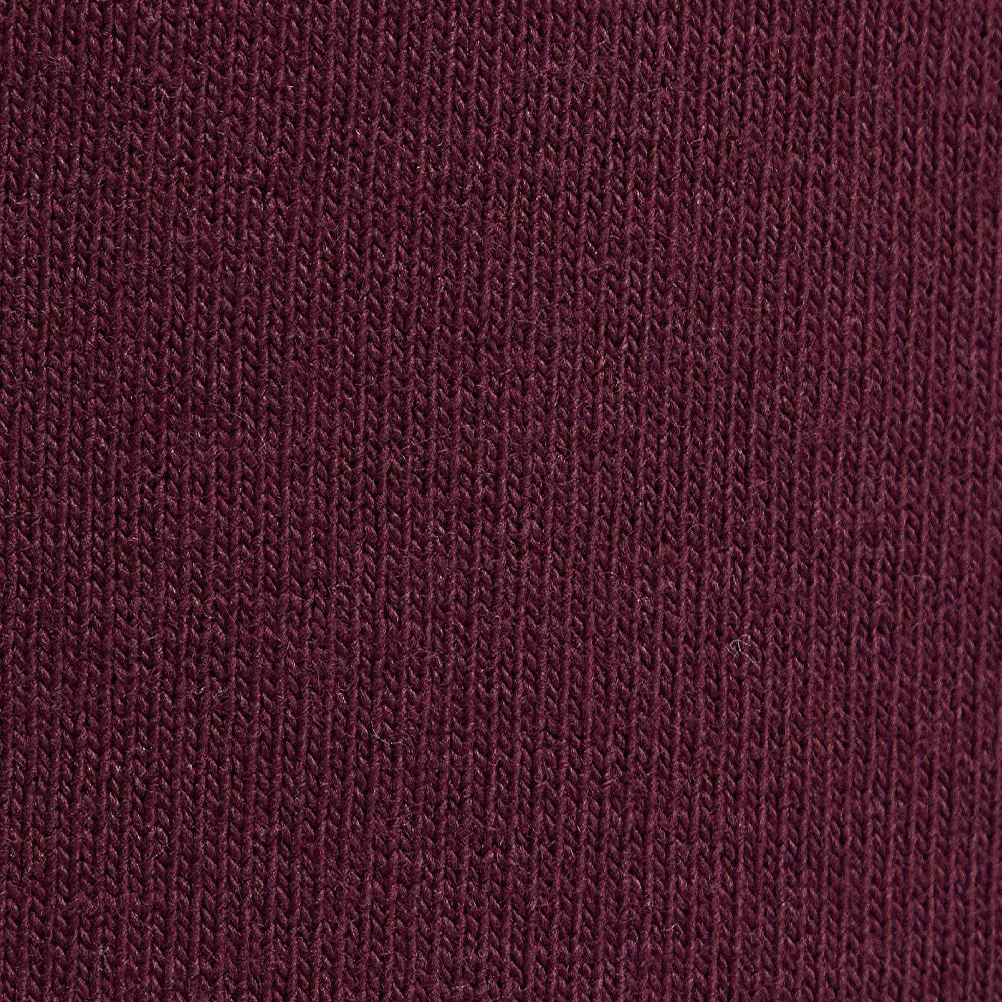 Mavi Cep Detaylı Bordo Basic Tişört Loose Fit / Bol Rahat Kesim 066248-70434