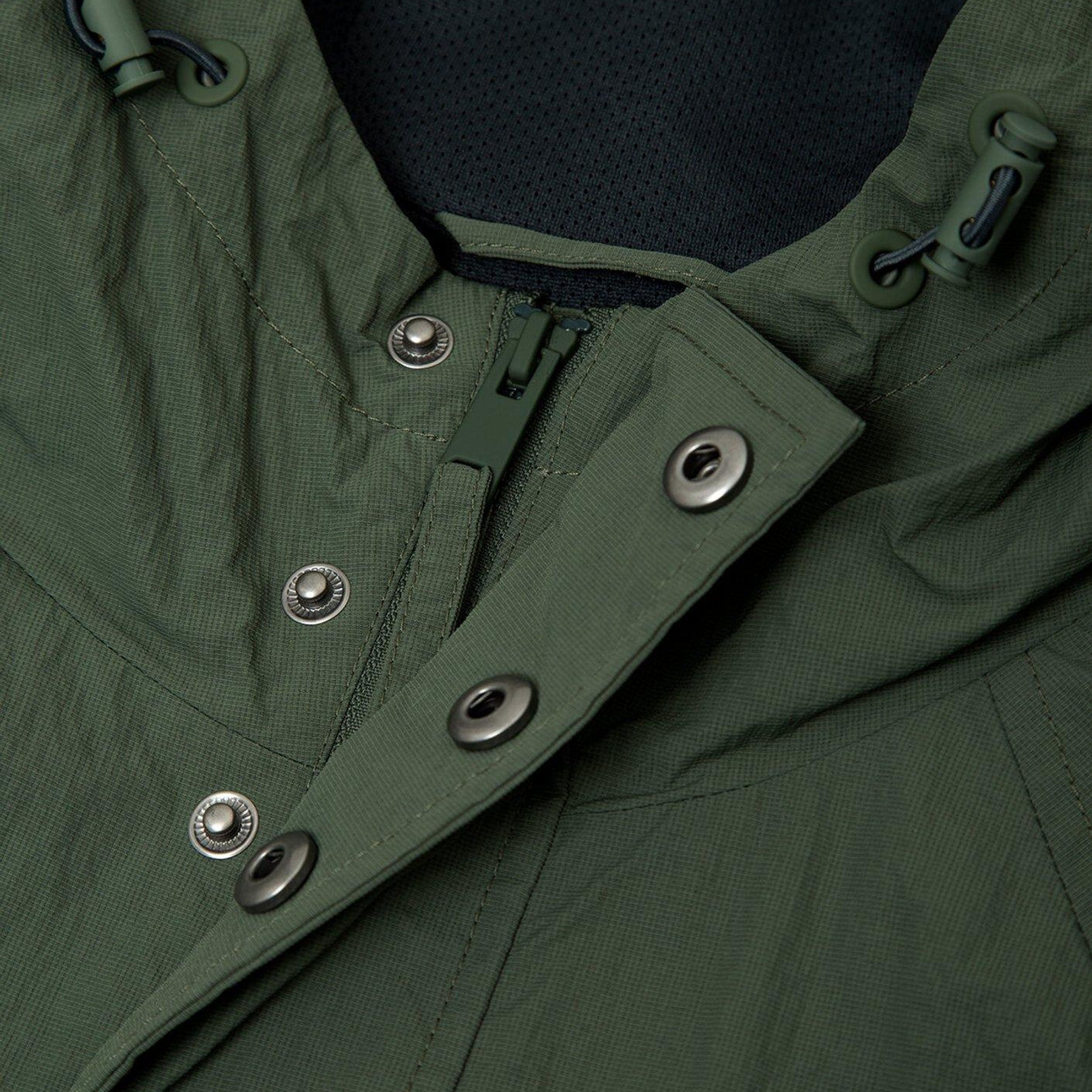 Mavi Kapüşonlu Yeşil Ceket Loose Fit / Bol Rahat Kesim 0110842-71551