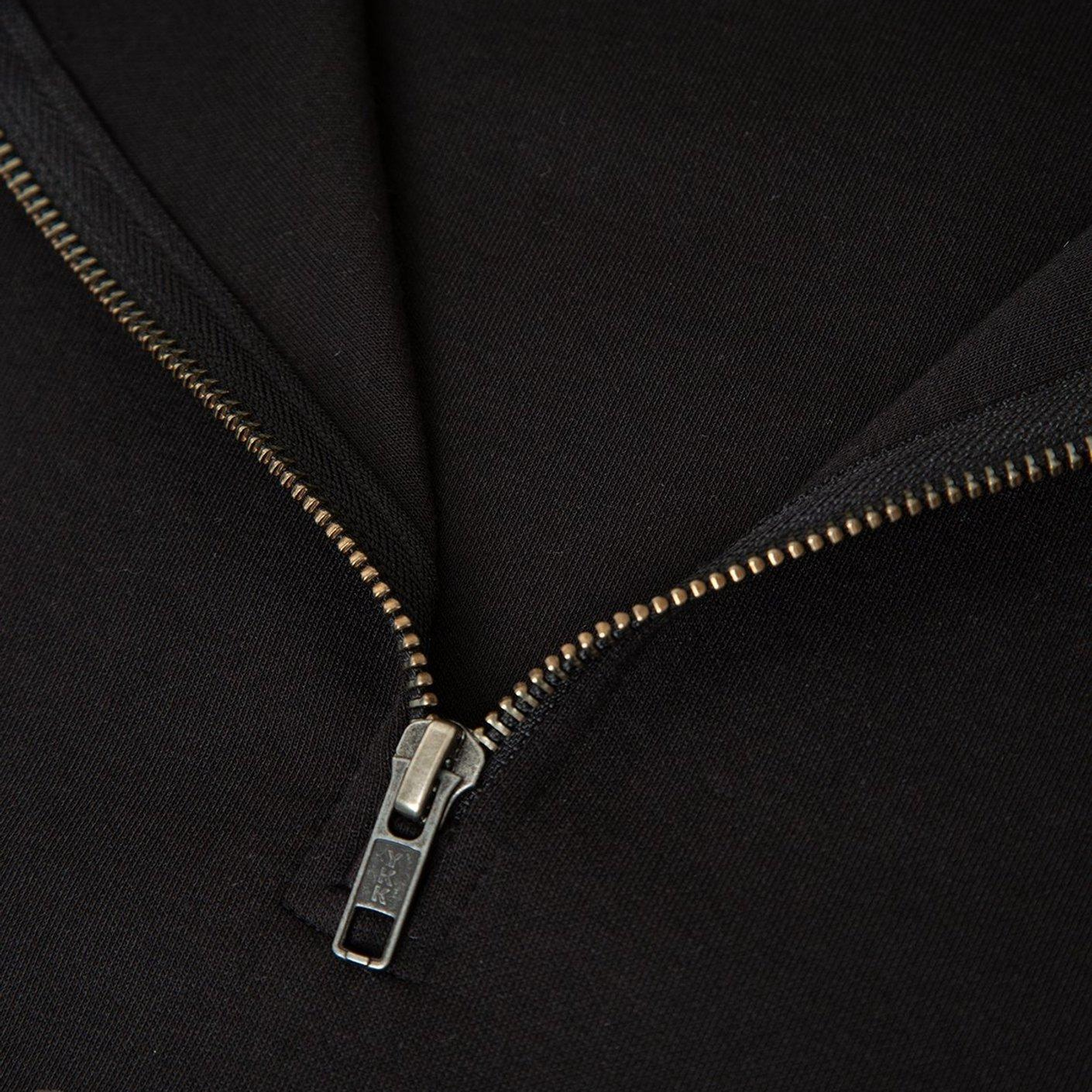 Mavi Mavi Logo Baskılı Yarı Fermuarlı Siyah İnterlok Sweatshirt 0S10681-900