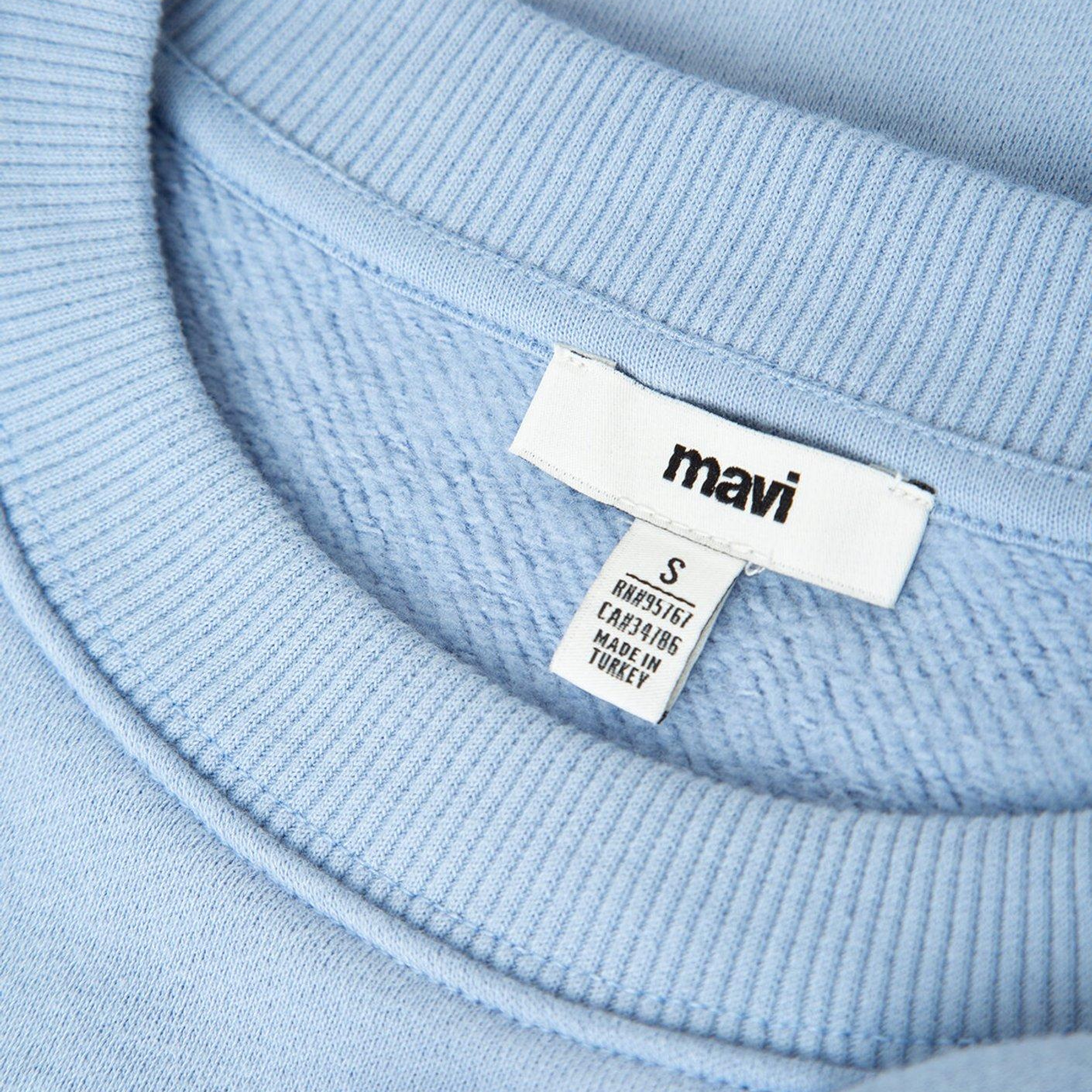 Mavi Mavi Logo Baskılı Mavi Sweatshirt 1S10419-70831